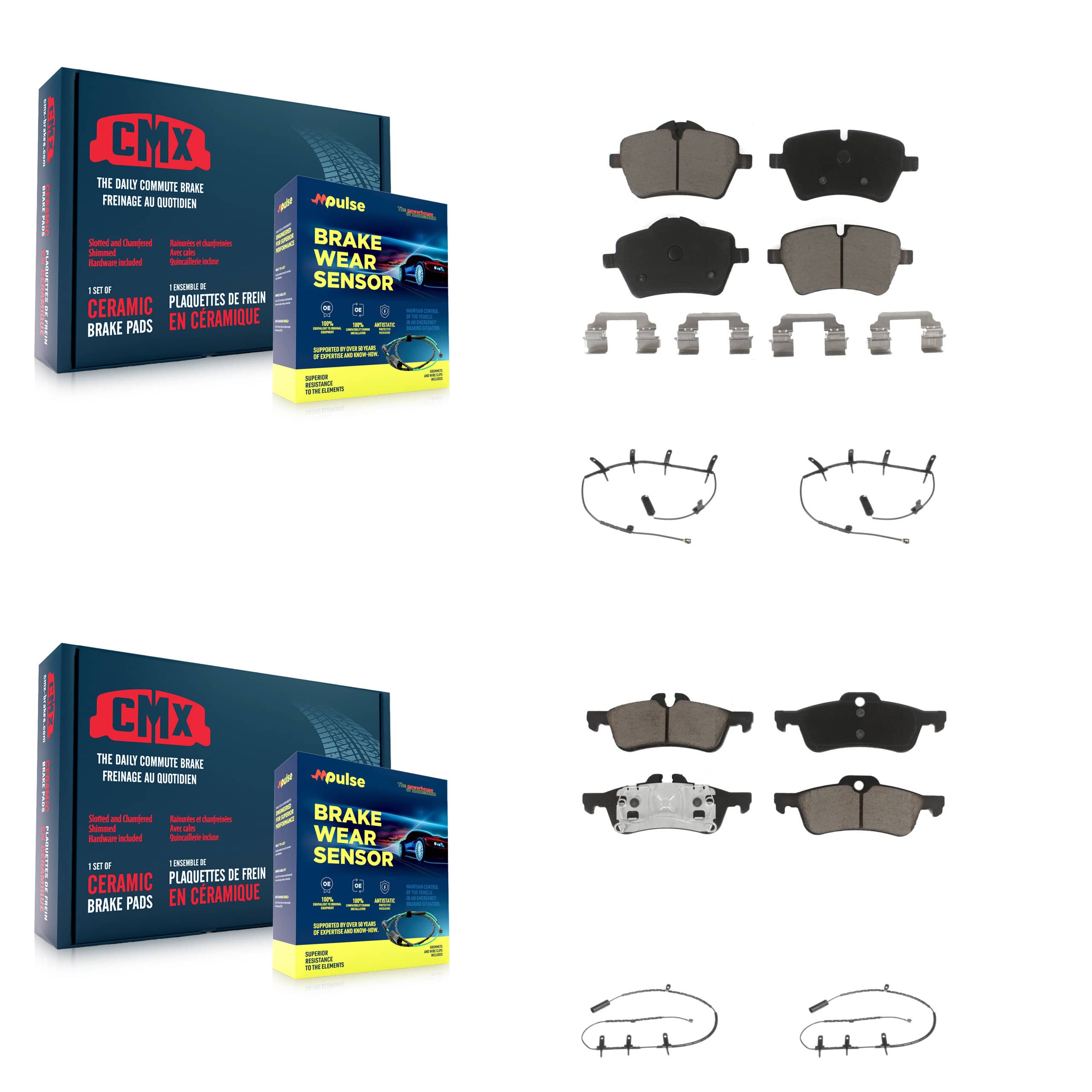 CMX - KCW-100241 - Front and Rear Disc Brake Pad Kits