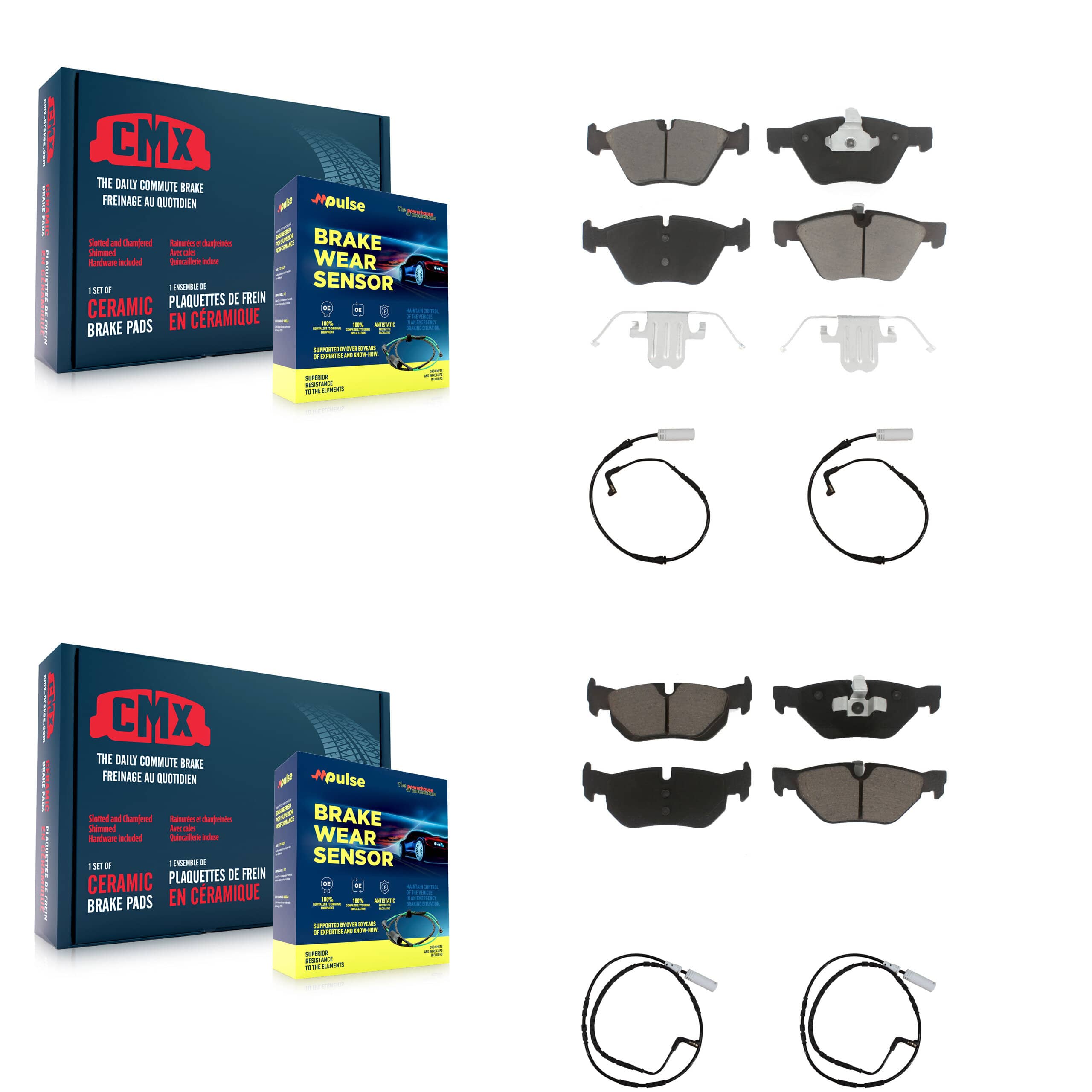 CMX - KCW-100258 - Front and Rear Disc Brake Pad Kits