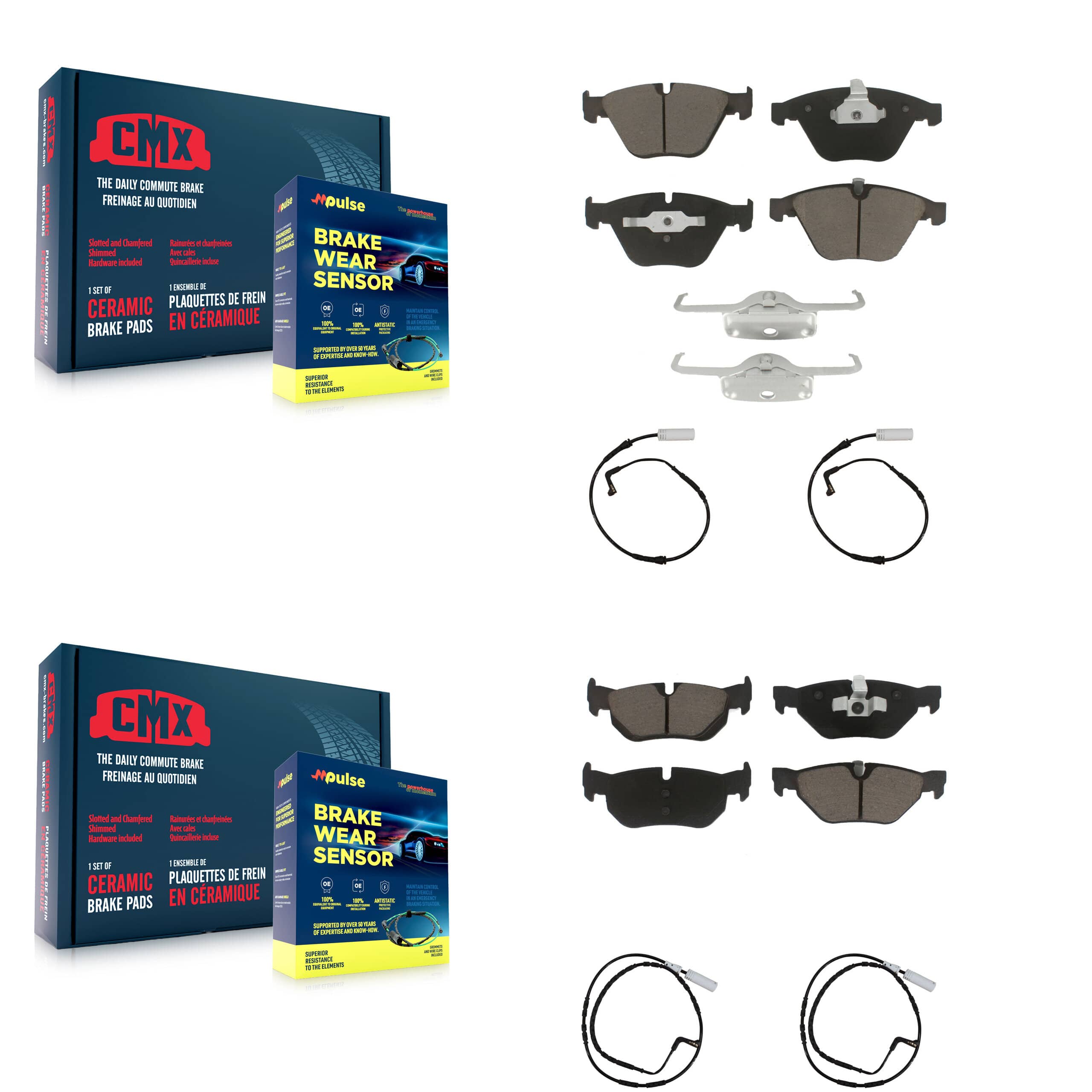 CMX - KCW-100259 - Front and Rear Disc Brake Pad Kits