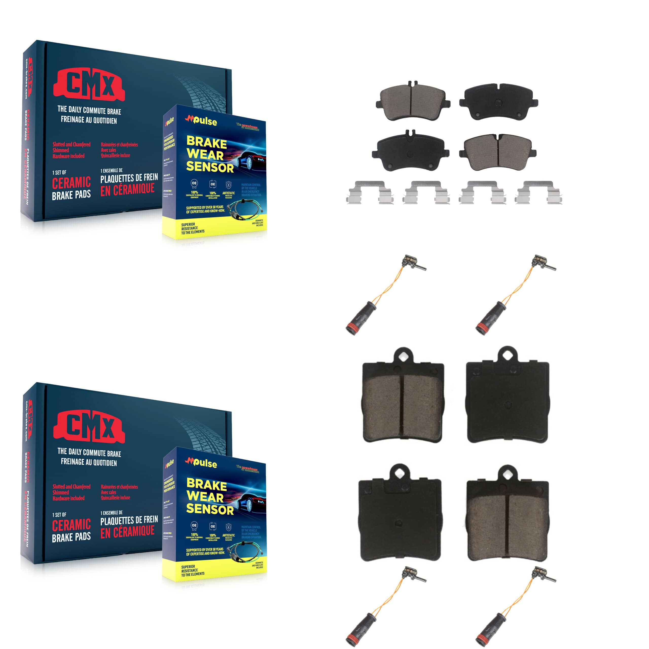 CMX - KCW-100274 - Front and Rear Disc Brake Pad Kits