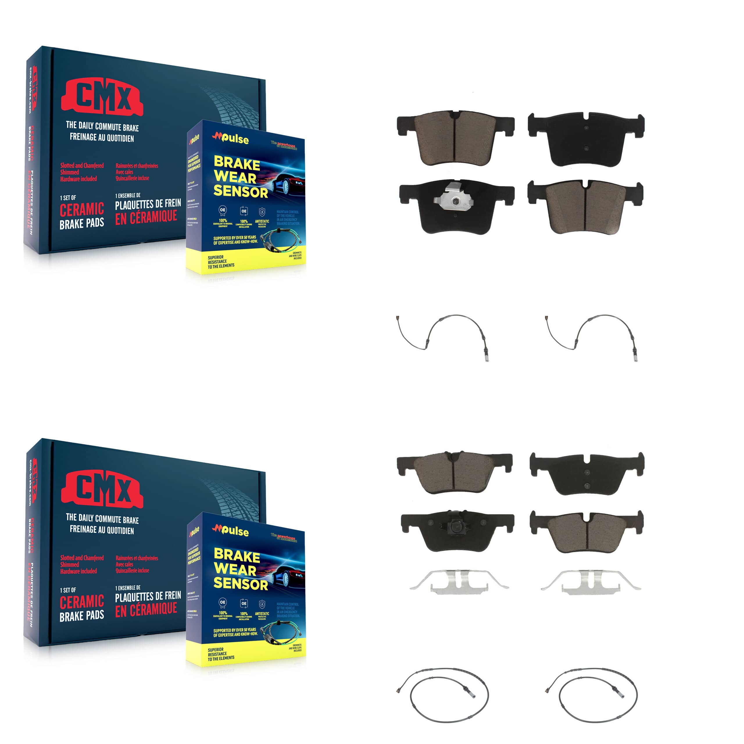 CMX - KCW-100299 - Front and Rear Disc Brake Pad Kits