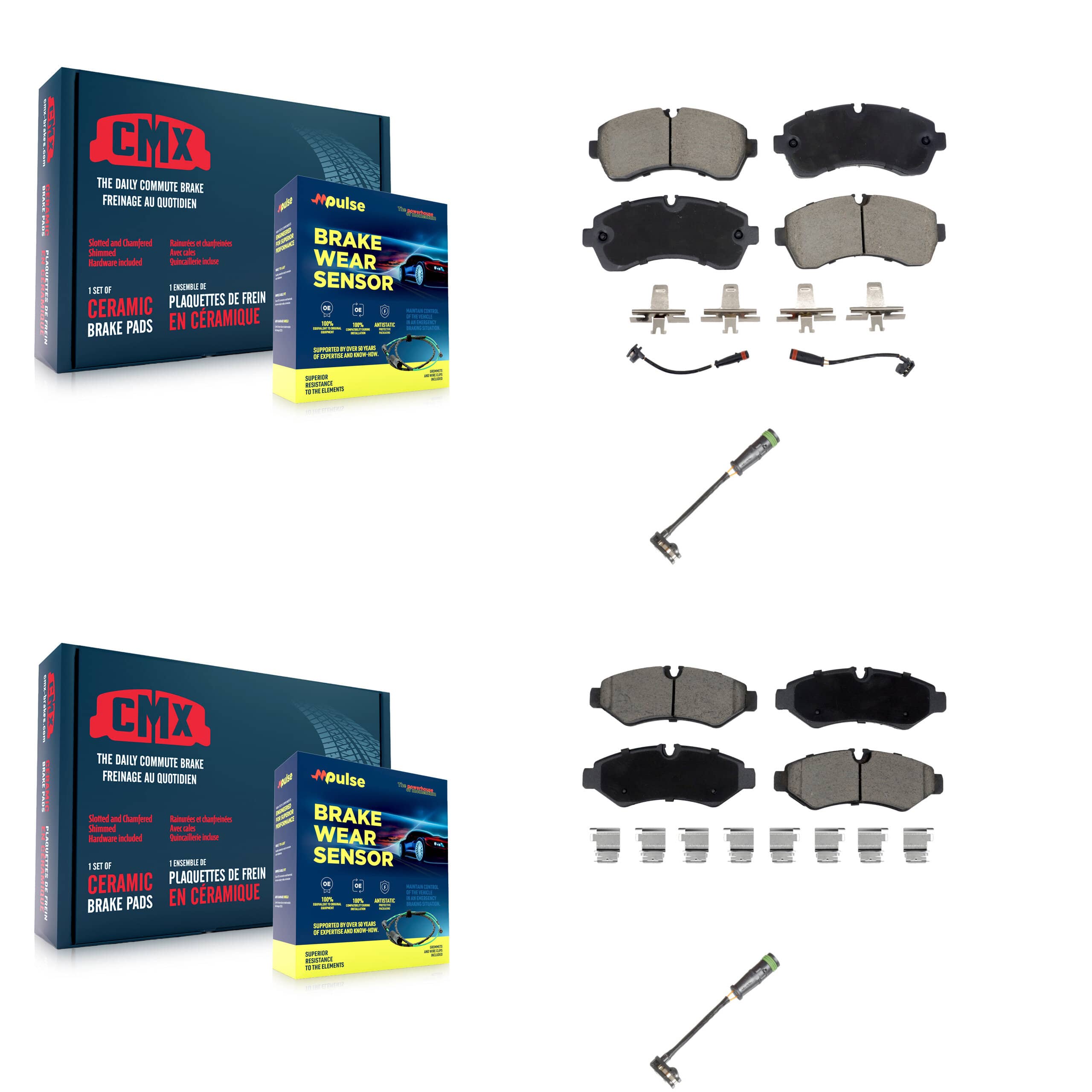 CMX - KCW-101134 - Front and Rear Disc Brake Pad Kits