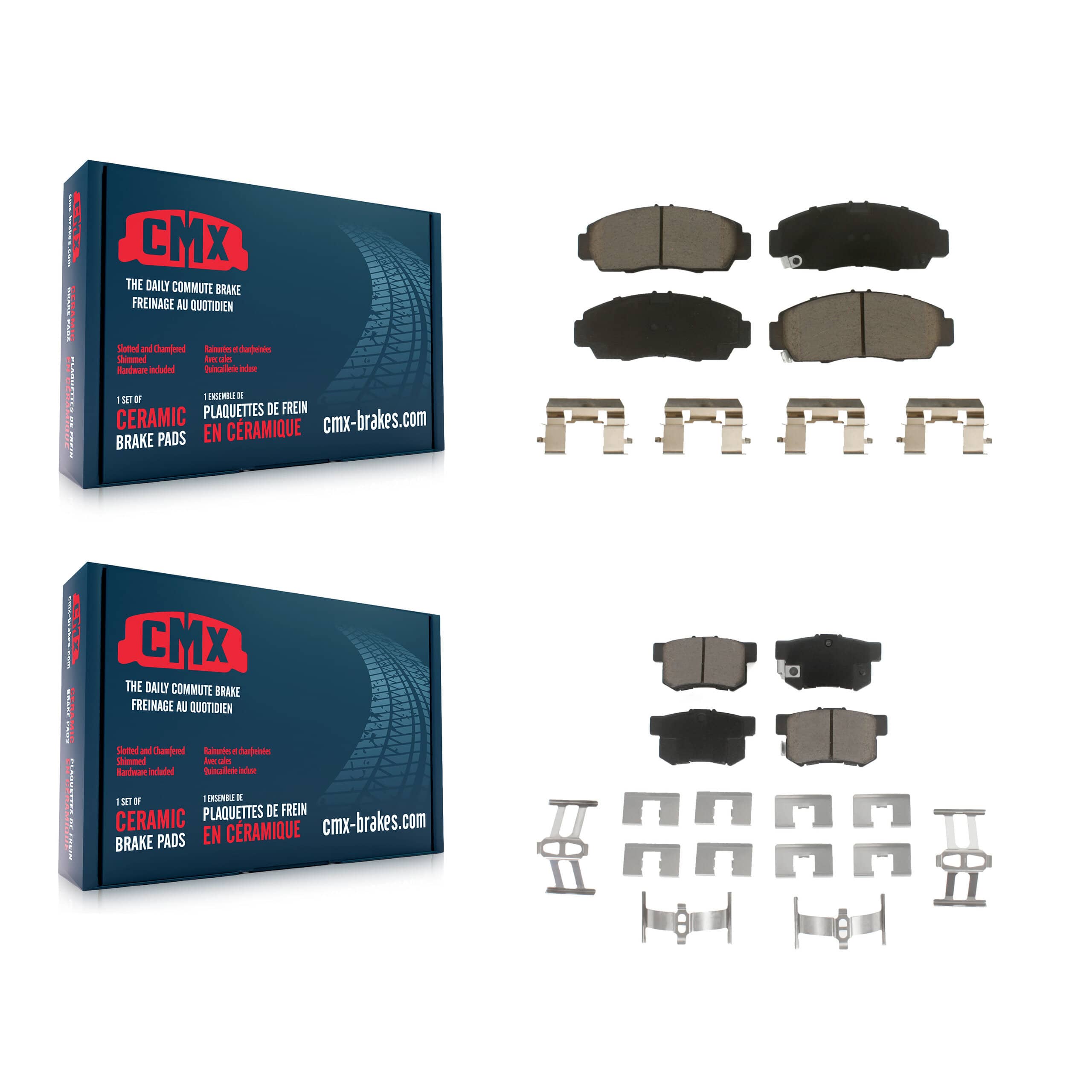 CMX - KCX-100101 - Front and Rear Disc Brake Pad Kits