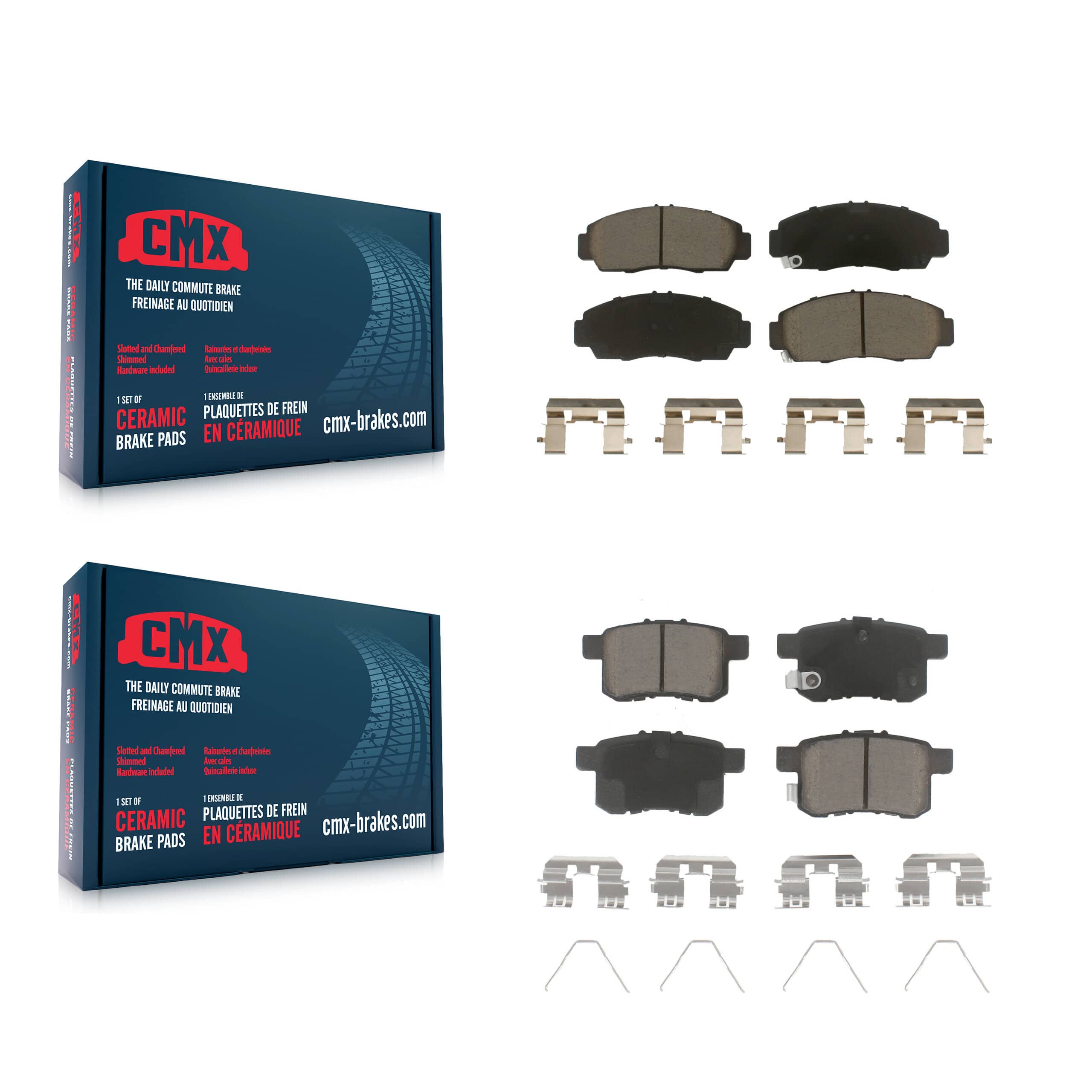 CMX - KCX-100102 - Front and Rear Disc Brake Pad Kits