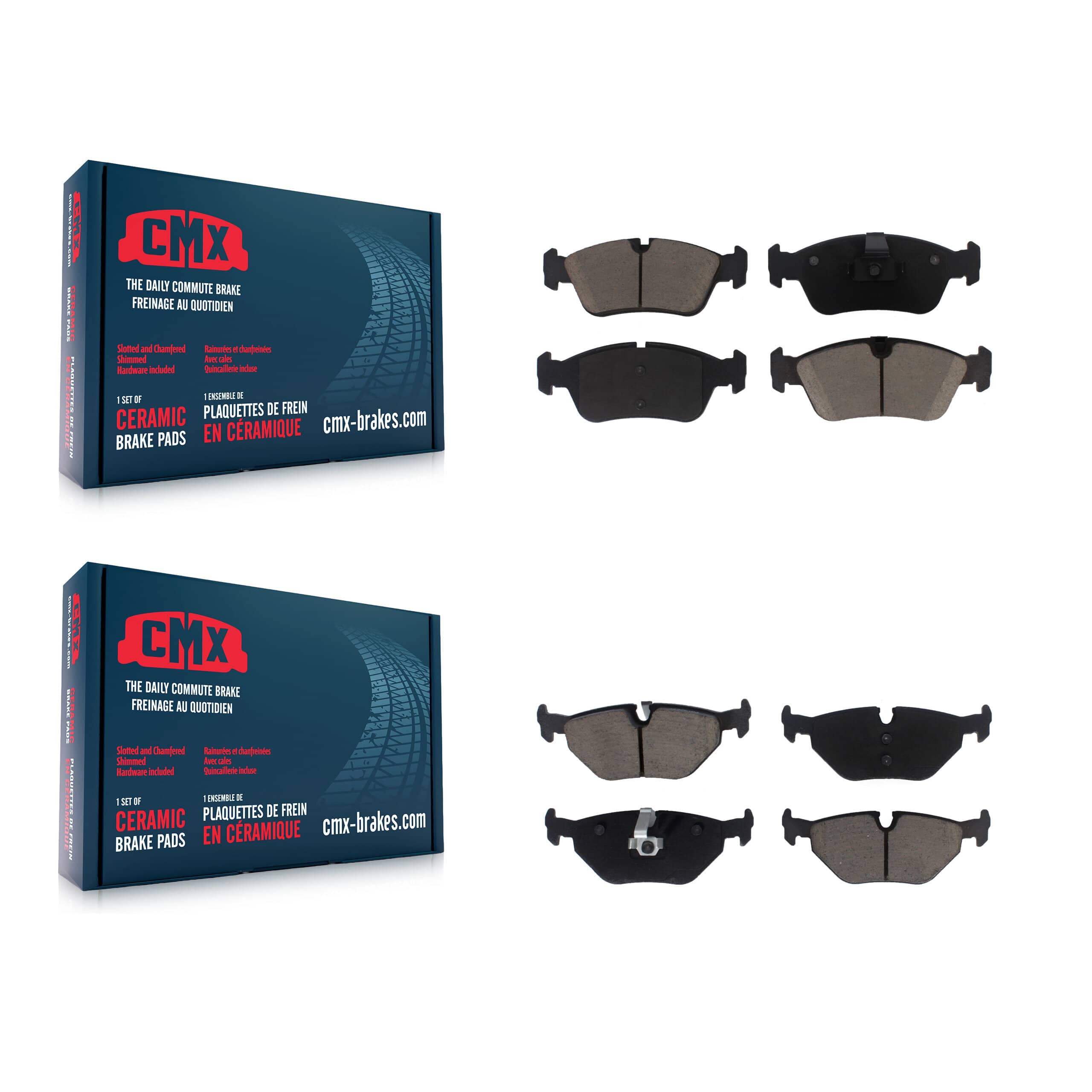 CMX - KCX-100427 - Front and Rear Disc Brake Pad Kits