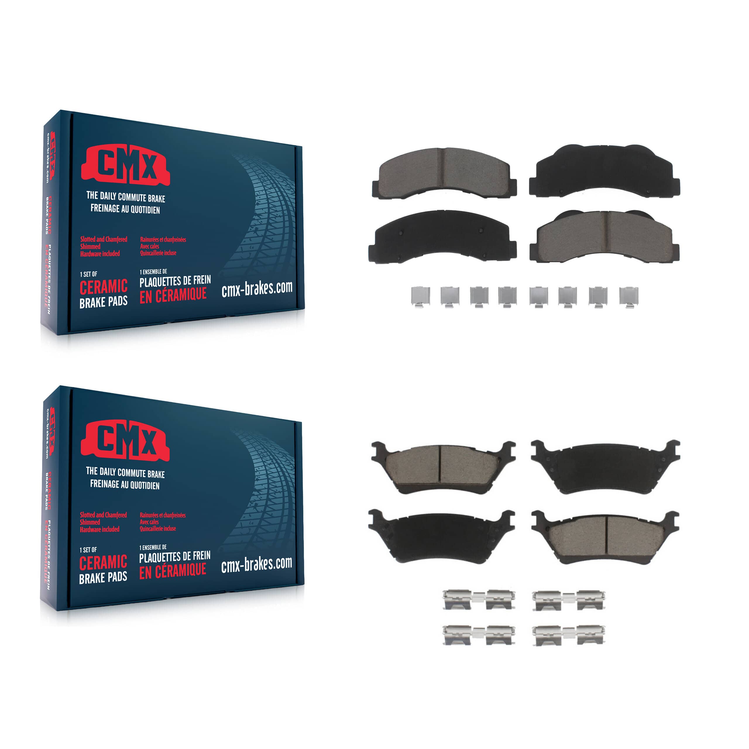 CMX - KCX-100460 - Front and Rear Disc Brake Pad Kits