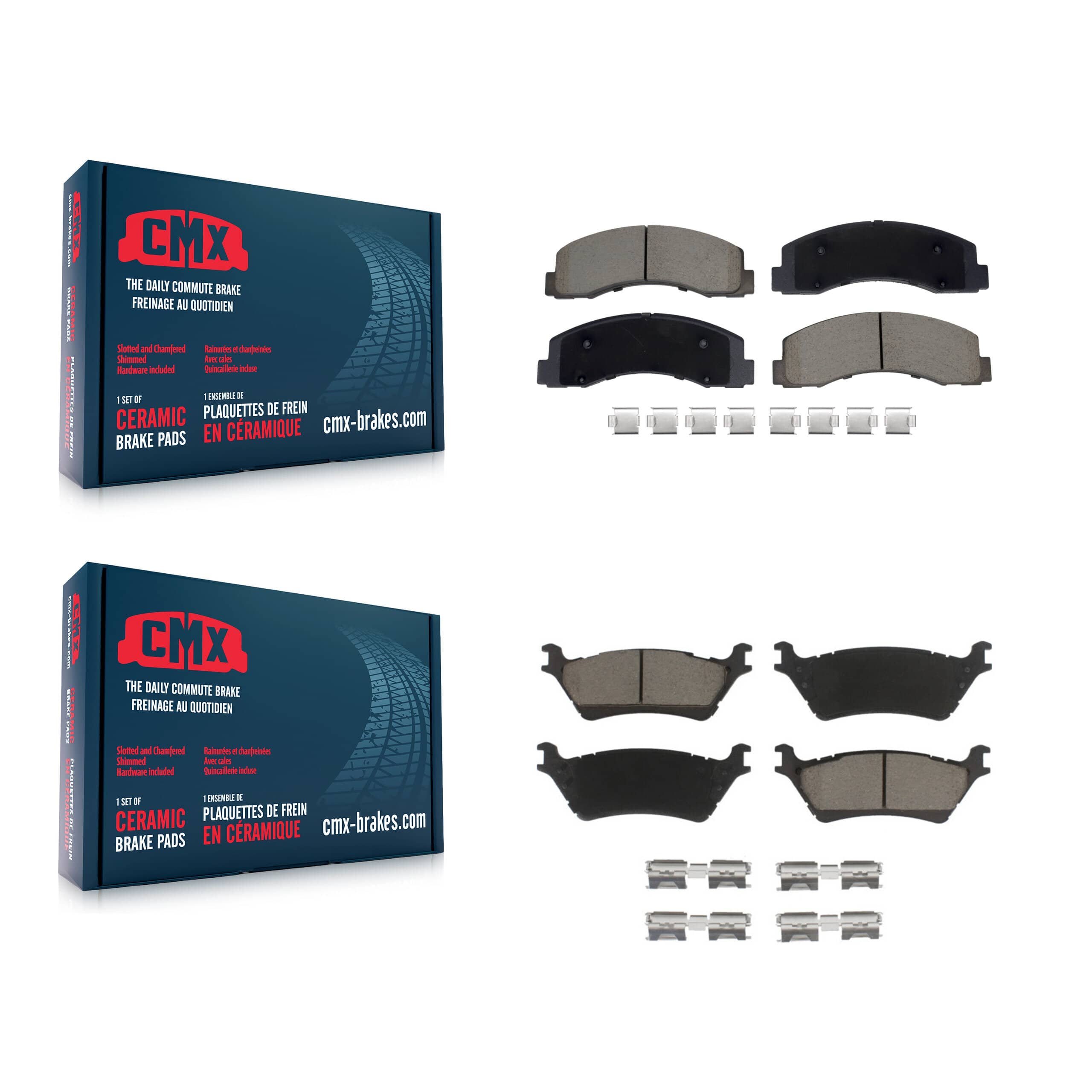 CMX - KCX-100644 - Front and Rear Disc Brake Pad Kits