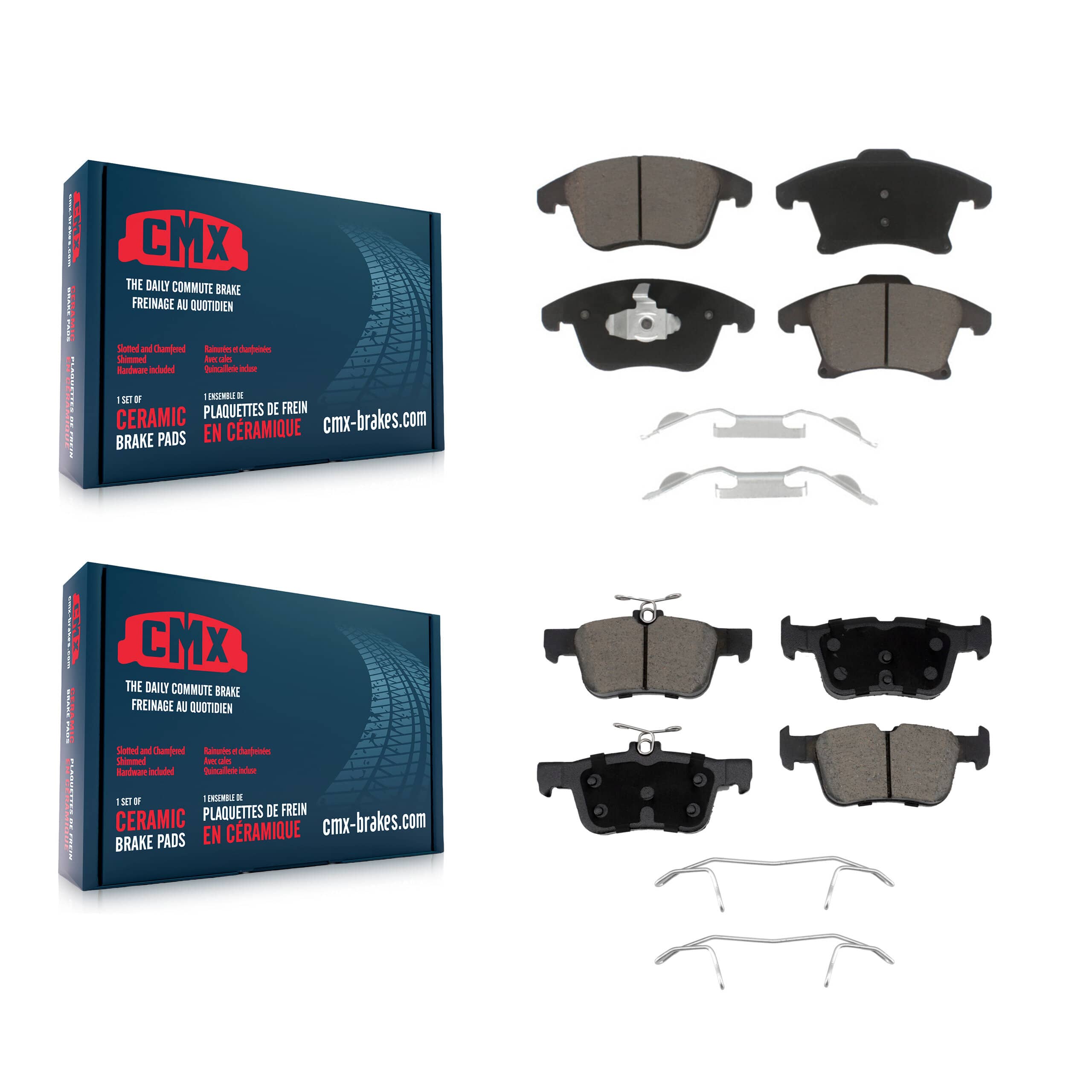 CMX - KCX-100734 - Front and Rear Disc Brake Pad Kits