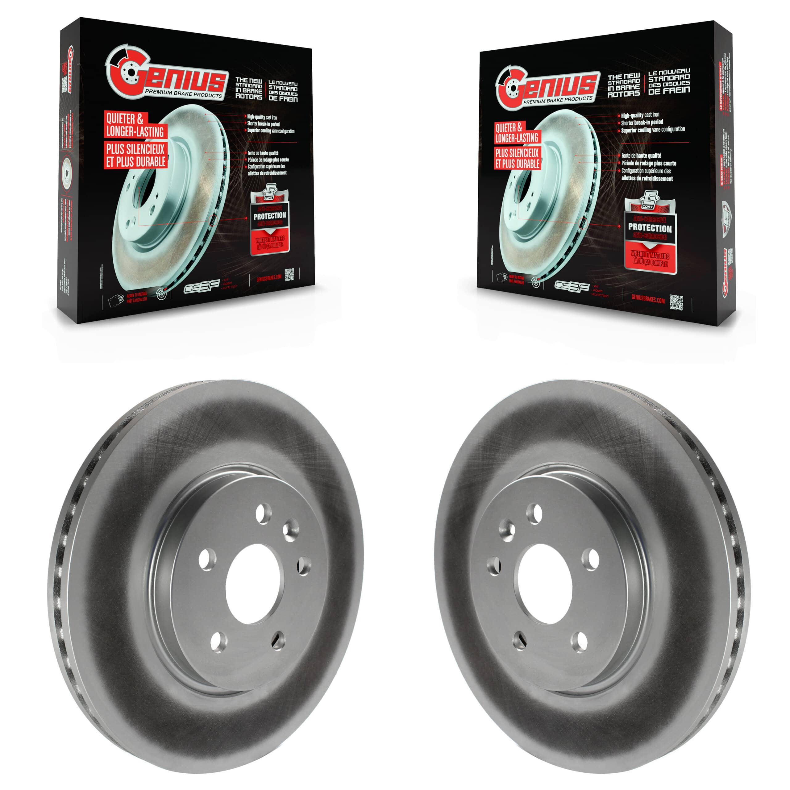 Genius - KG-100059 - Front Disc Brake Rotor Kits