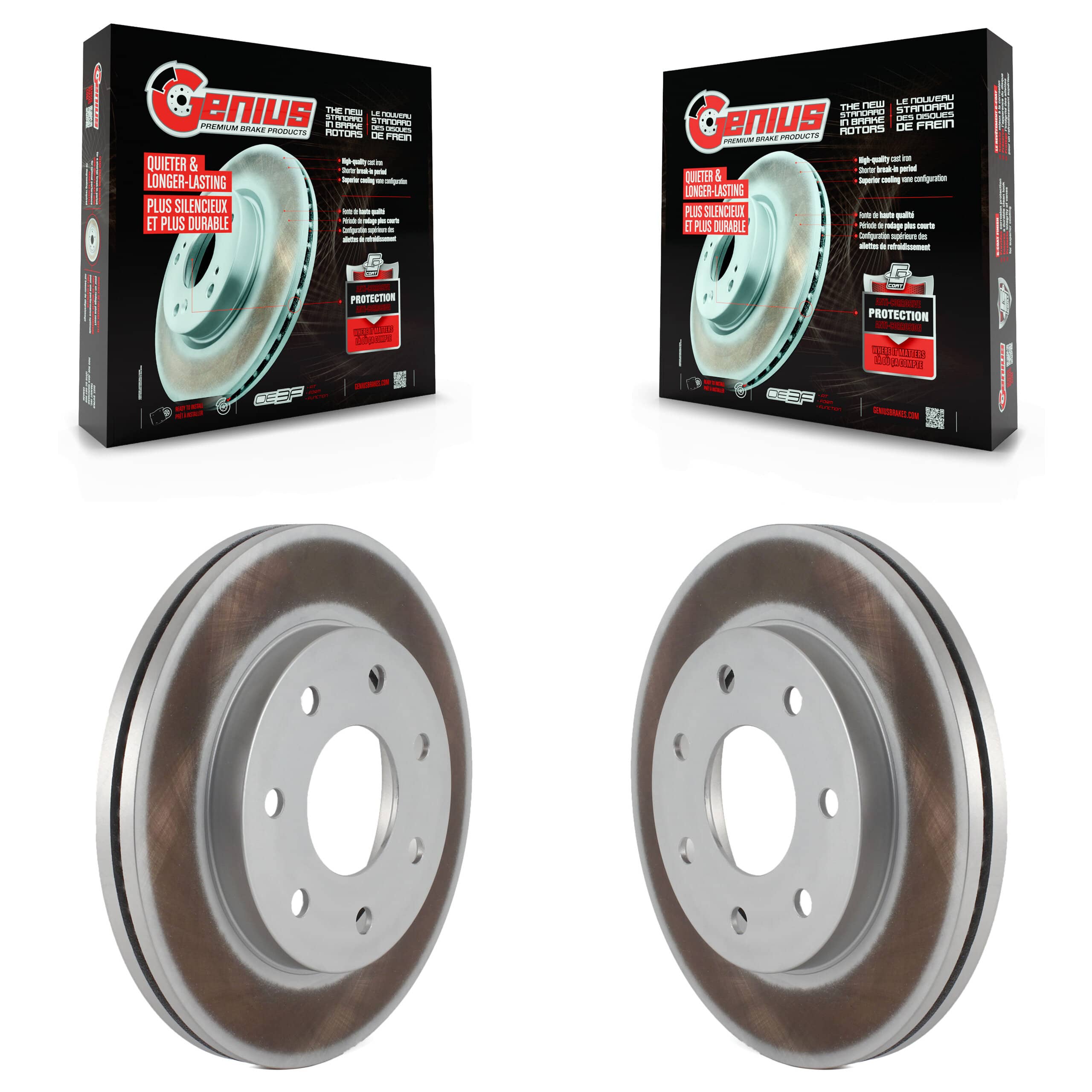 Genius - KG-100079 - Front Disc Brake Rotor Kits