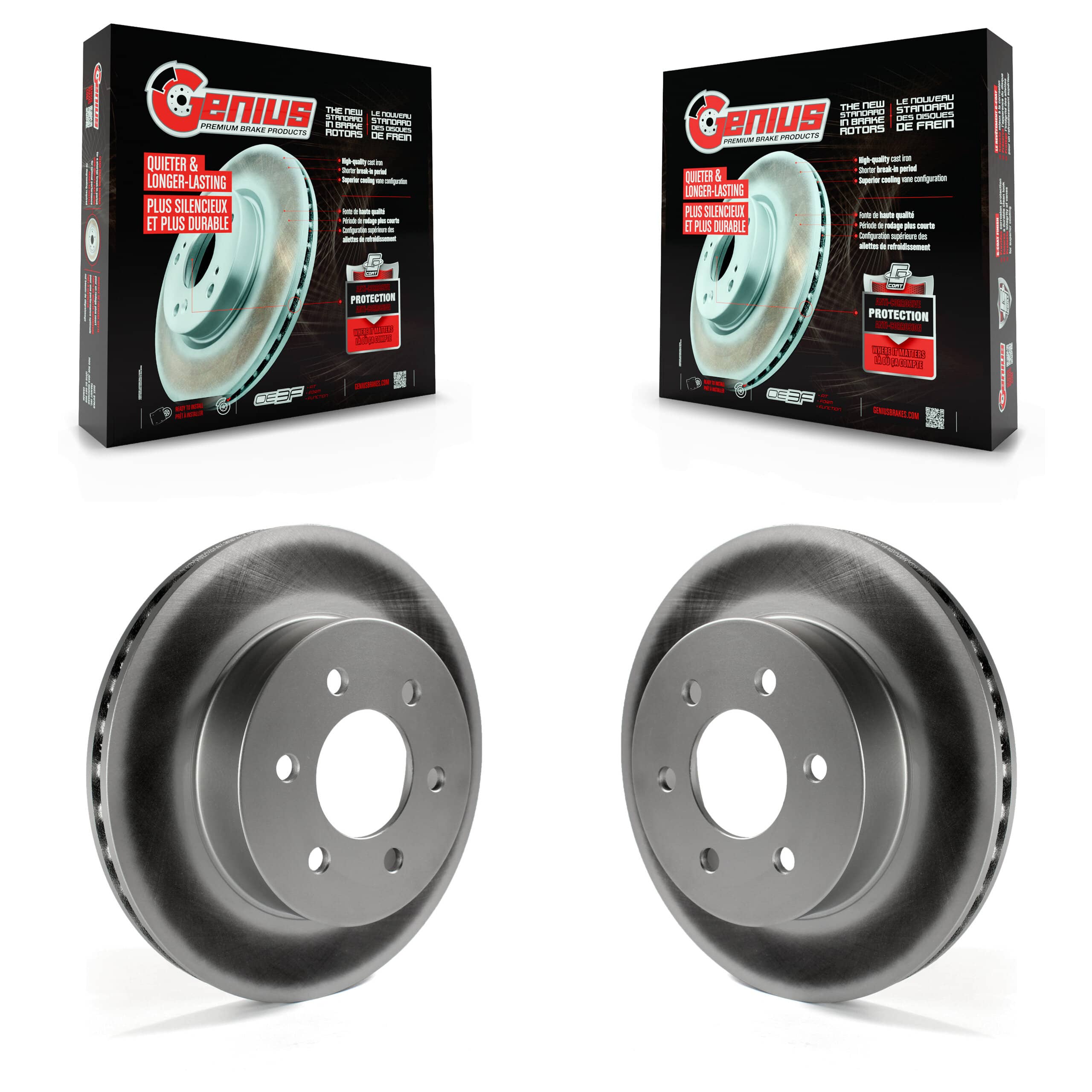 Genius - KG-100113 - Front Disc Brake Rotor Kits