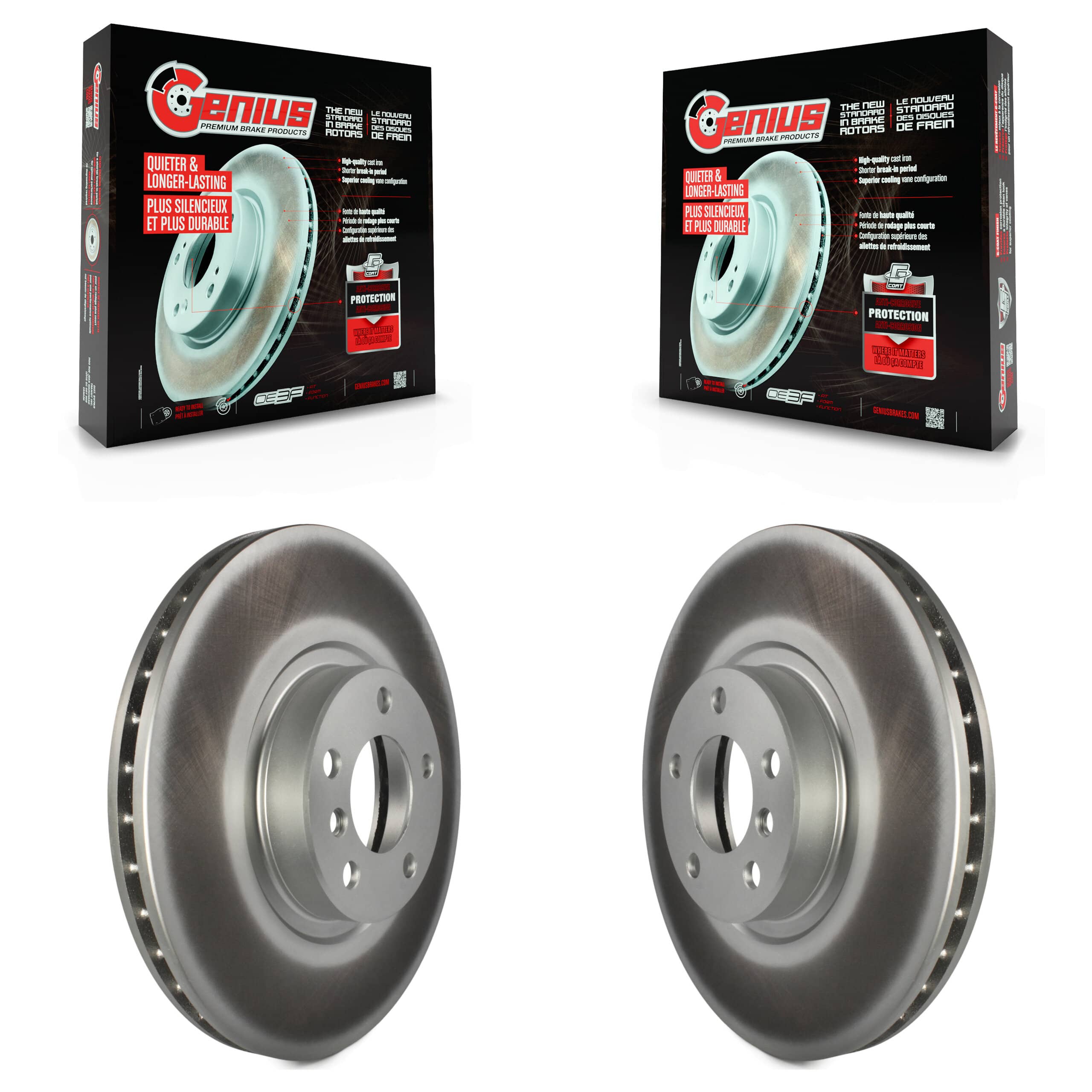 Genius - KG-100279 - Front Disc Brake Rotor Kits