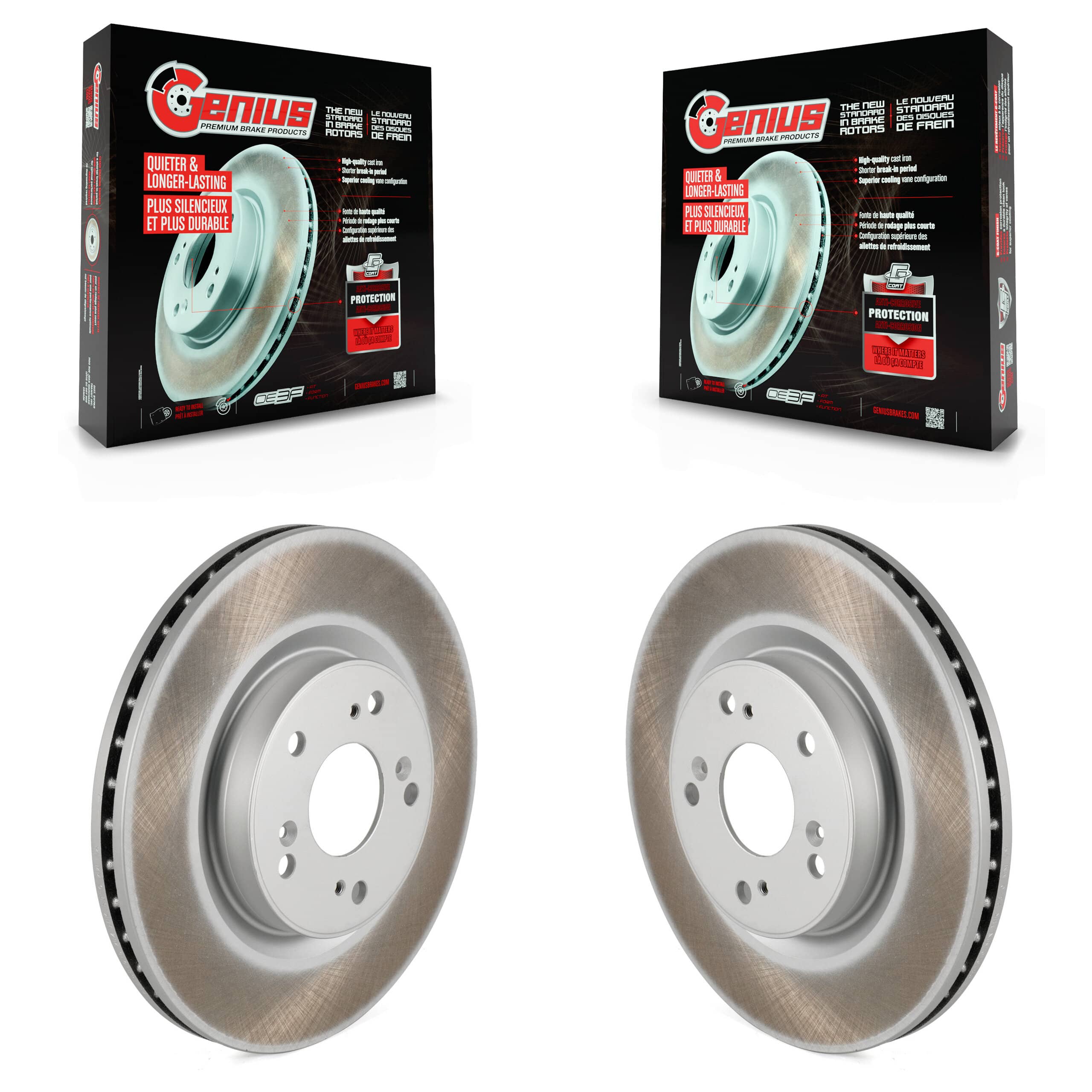 Genius - KG-100350 - Front Disc Brake Rotor Kits