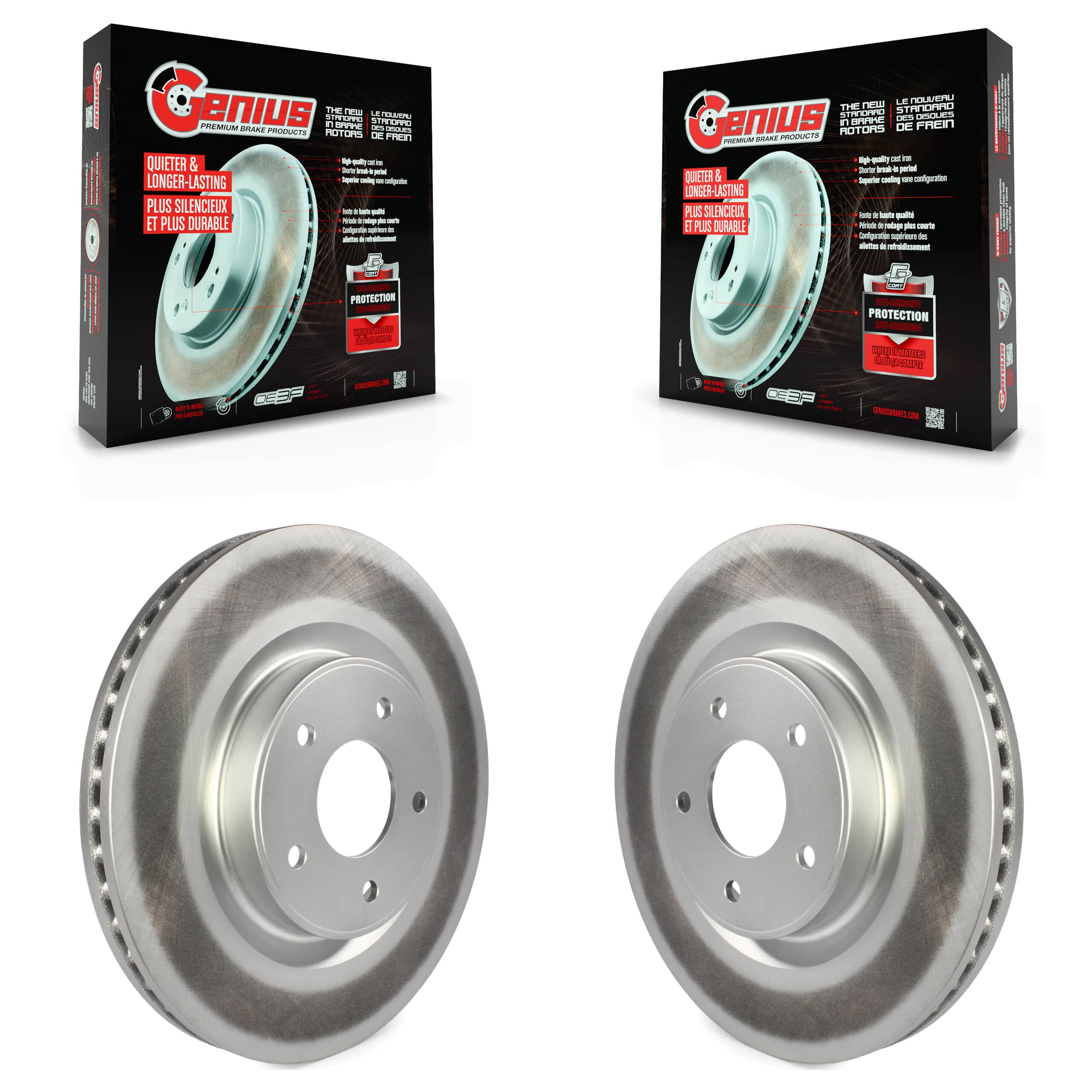 Genius - KG-100353 - Front Disc Brake Rotor Kits