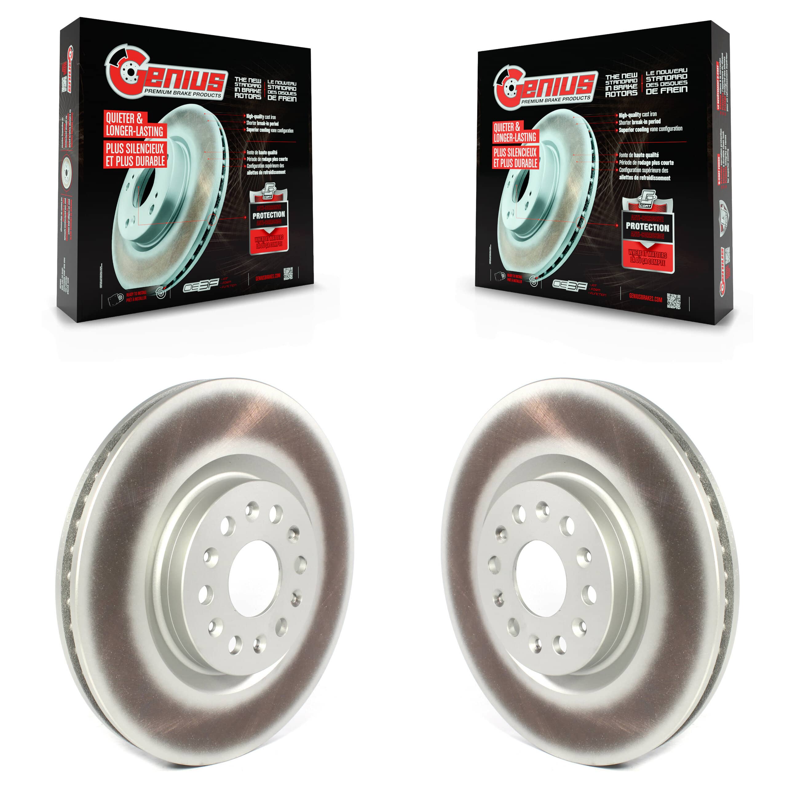 Genius - KG-100379 - Front Disc Brake Rotor Kits