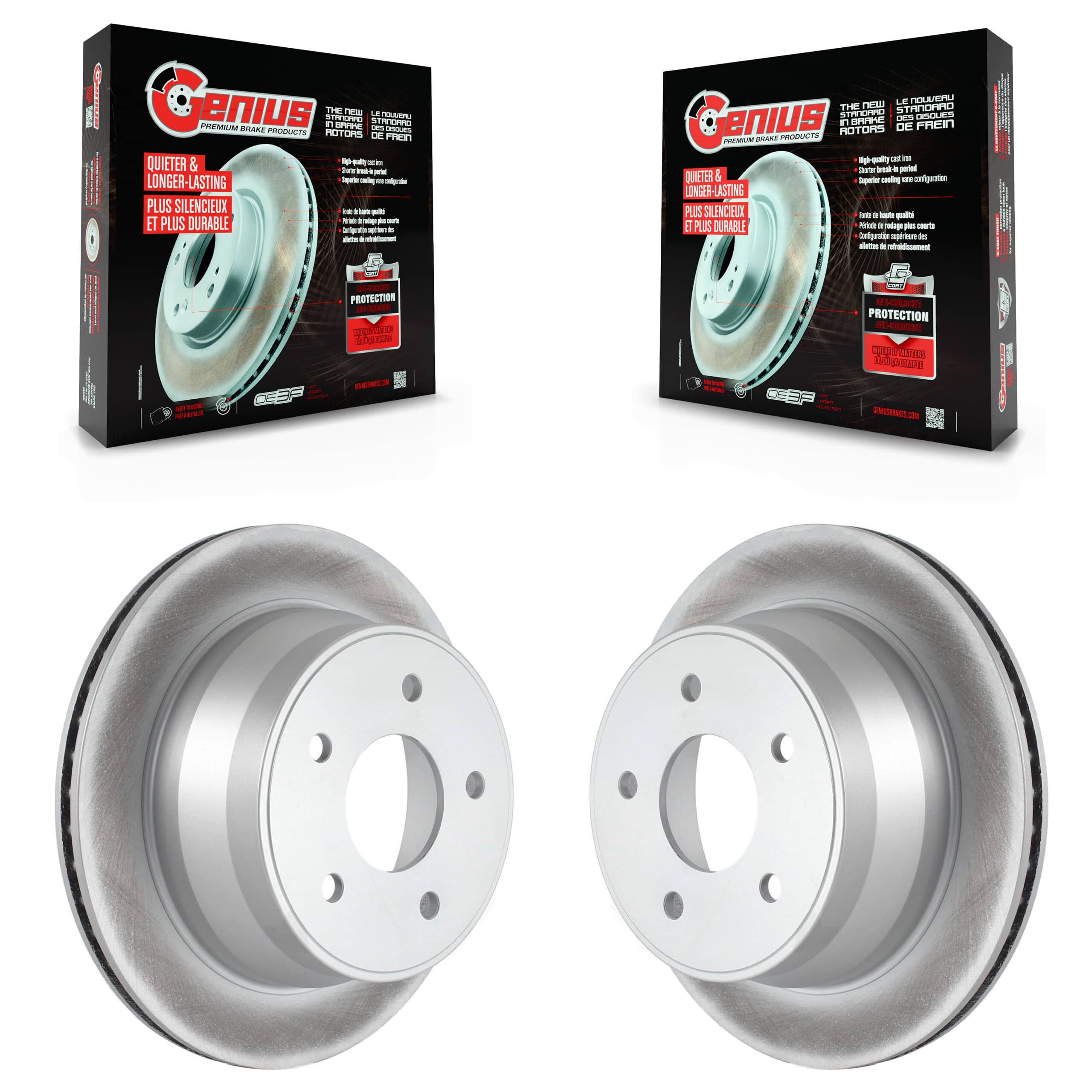 Genius - KG-100381 - Rear Disc Brake Rotor Kits