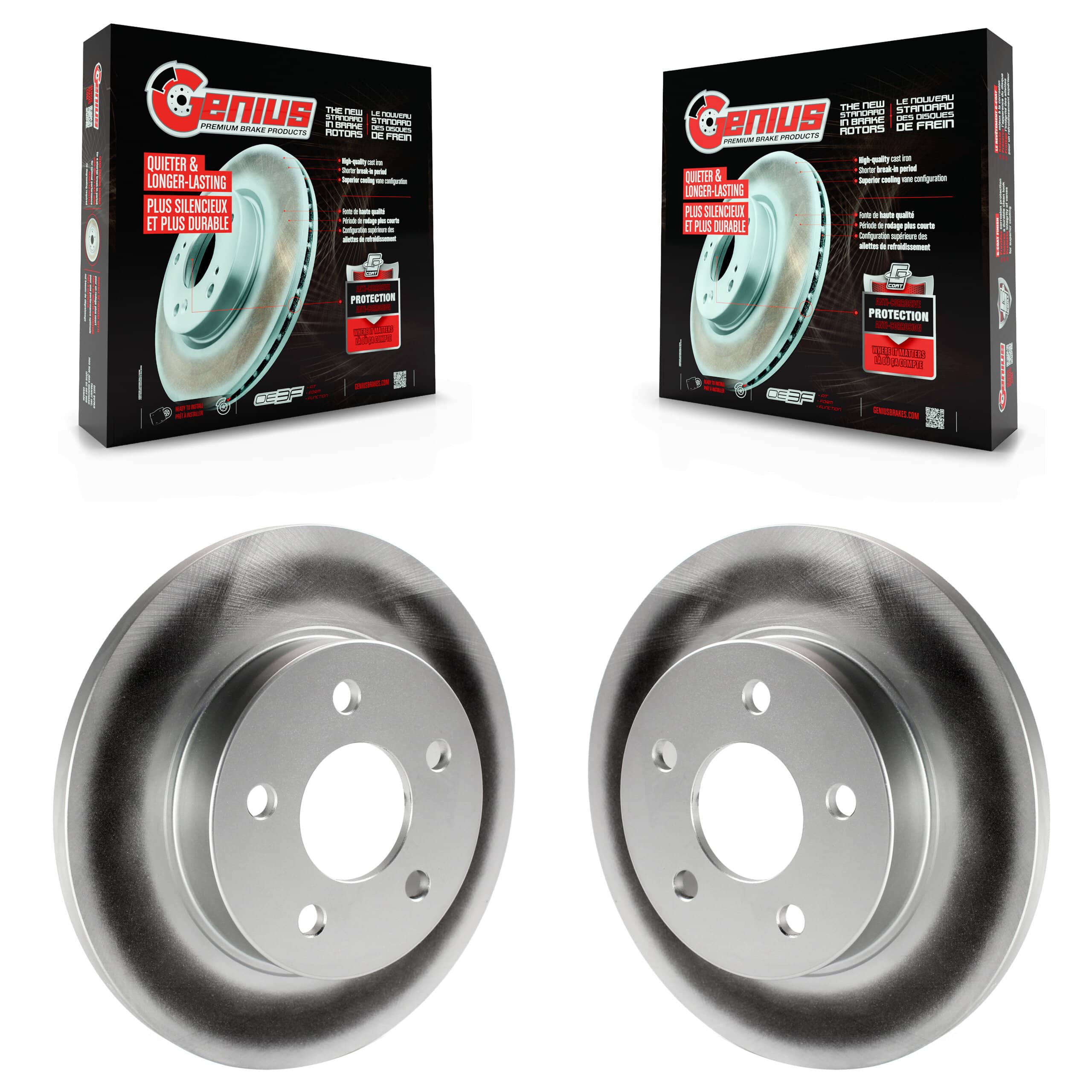 Genius - KG-100392 - Rear Disc Brake Rotor Kits