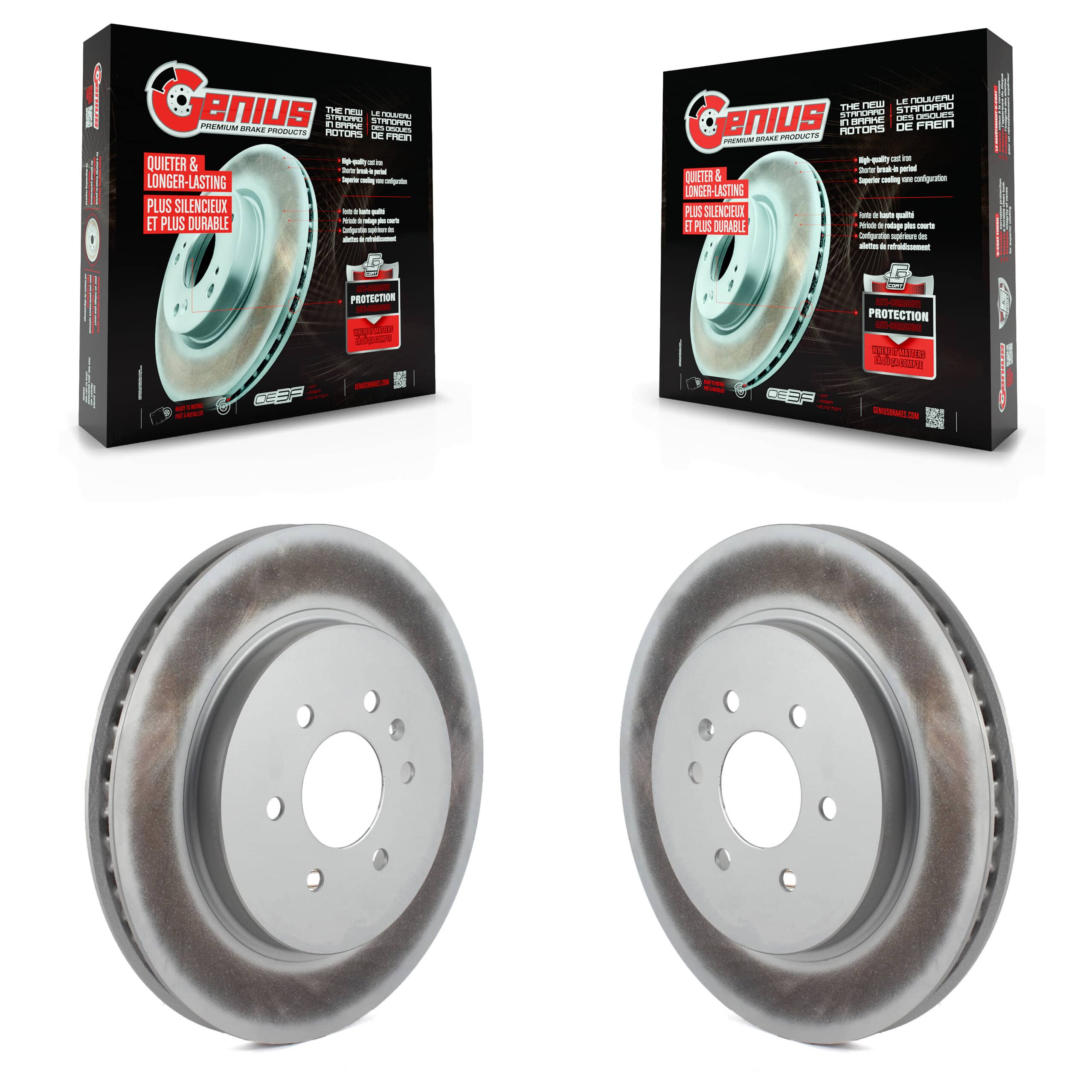 Genius - KG-100394 - Rear Disc Brake Rotor Kits