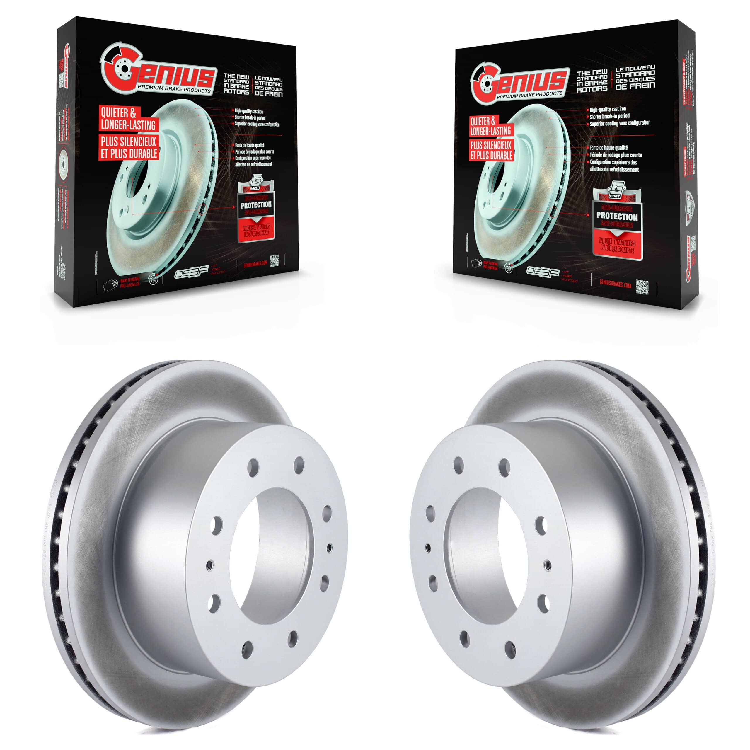 Genius - KG-100416 - Rear Disc Brake Rotor Kits