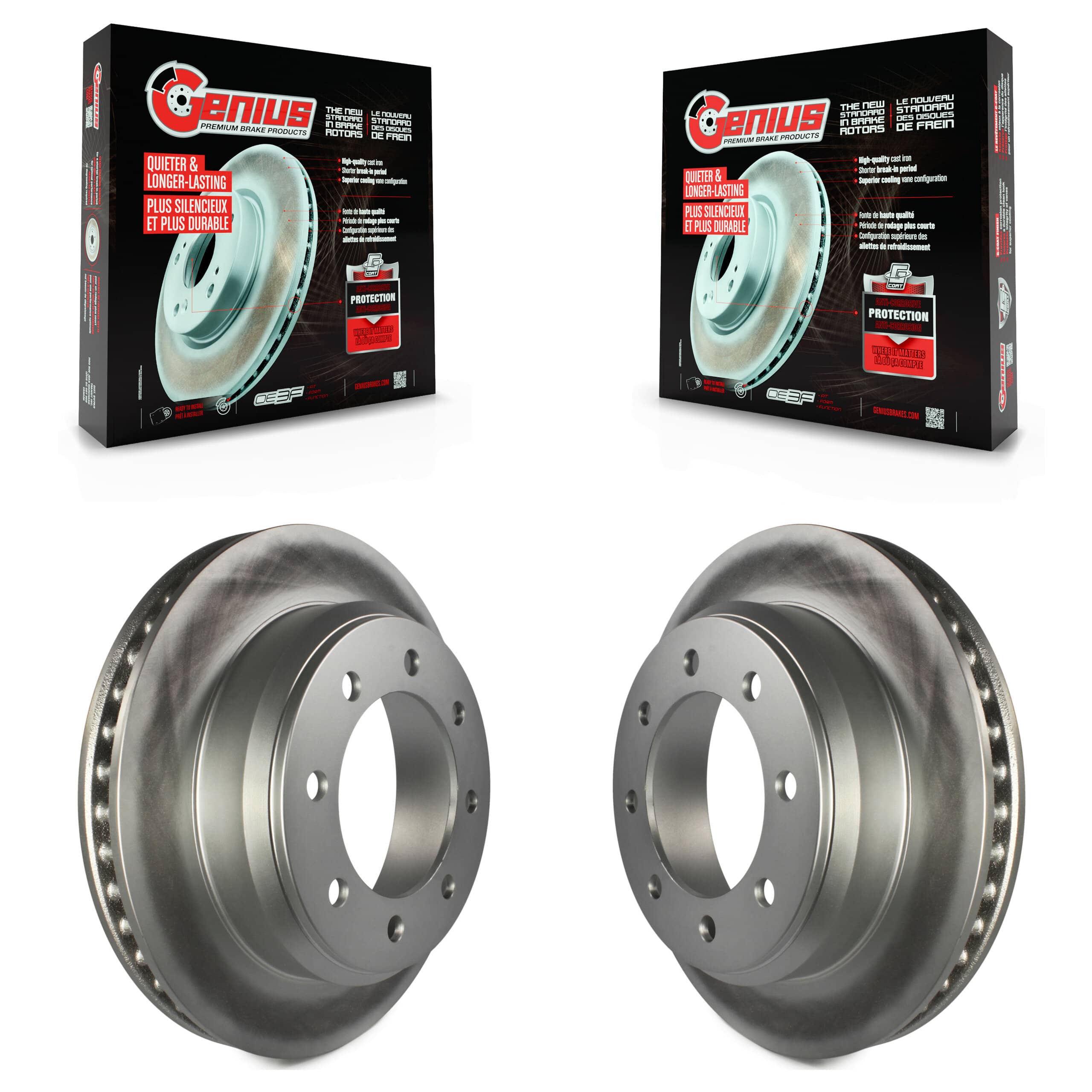 Genius - KG-100446 - Rear Disc Brake Rotor Kits