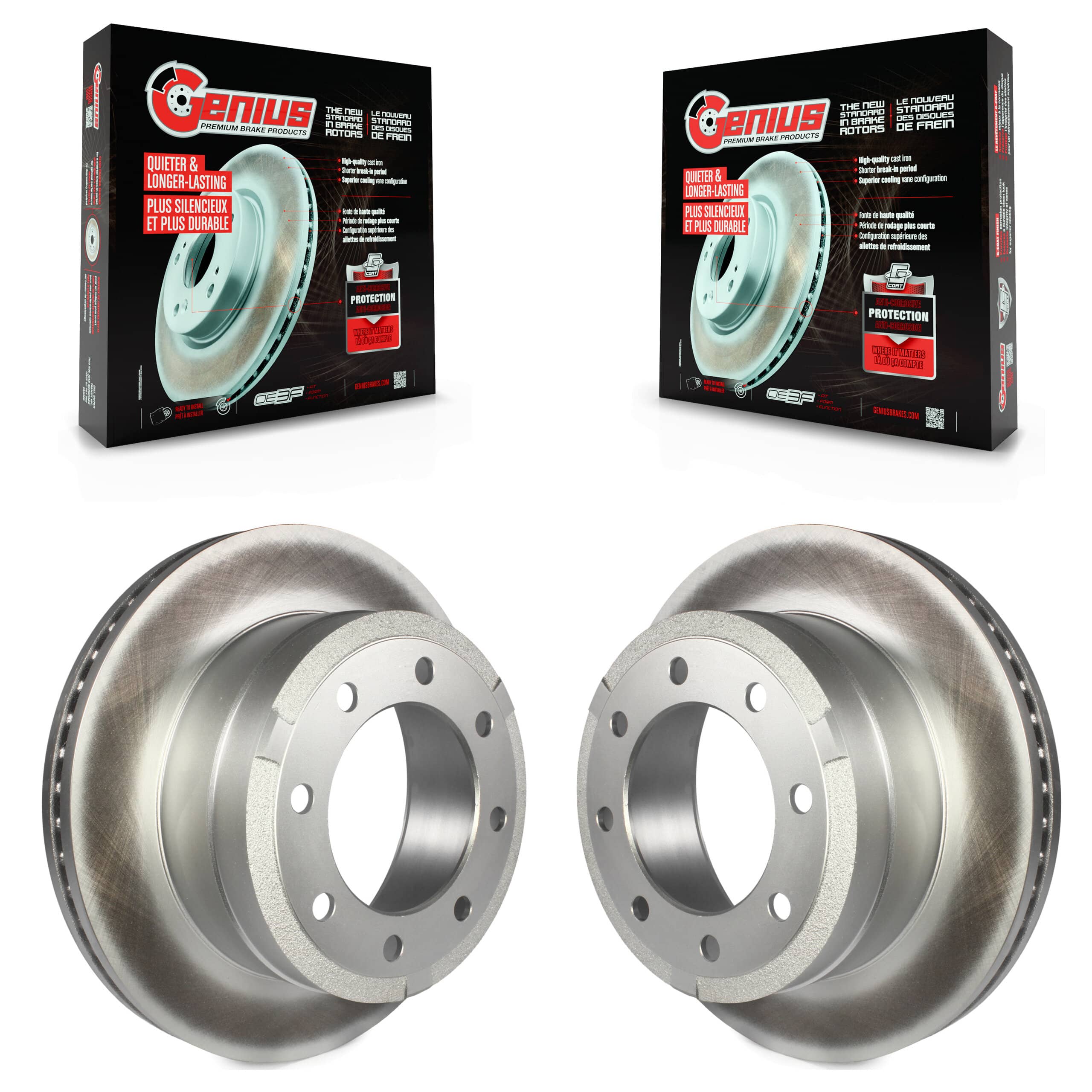Genius - KG-100456 - Rear Disc Brake Rotor Kits