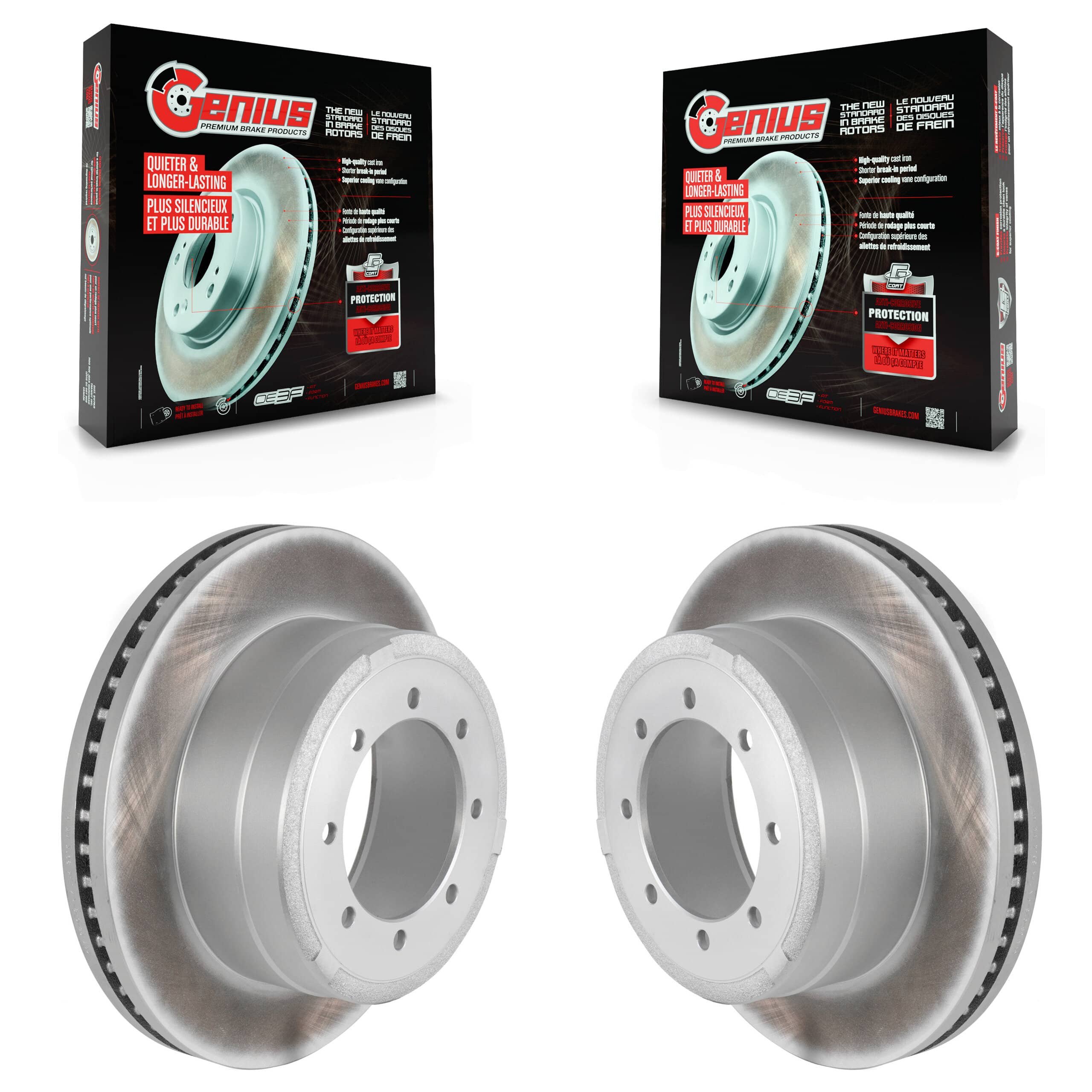Genius - KG-100457 - Rear Disc Brake Rotor Kits