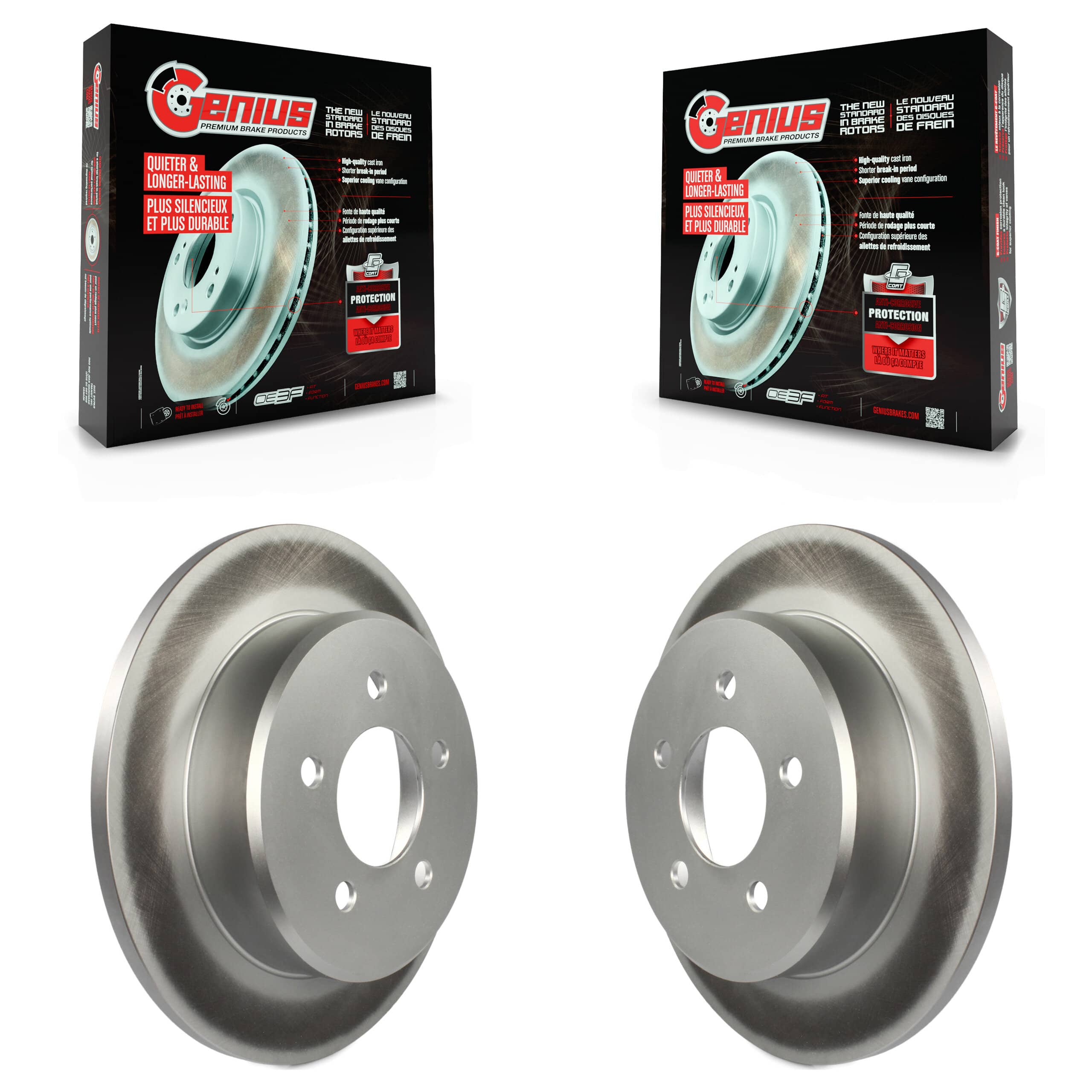 Genius - KG-100464 - Rear Disc Brake Rotor Kits