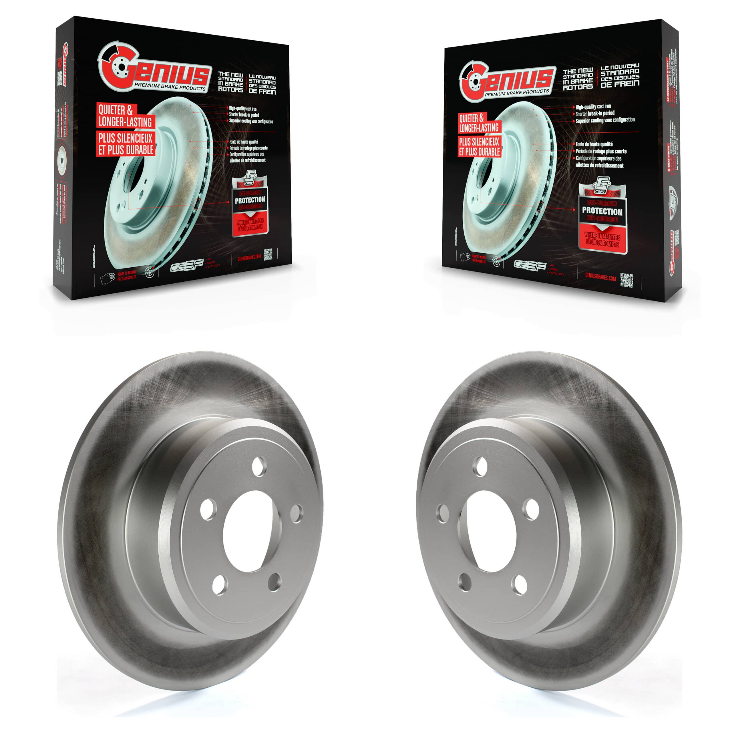 Genius - KG-100471 - Rear Disc Brake Rotor Kits