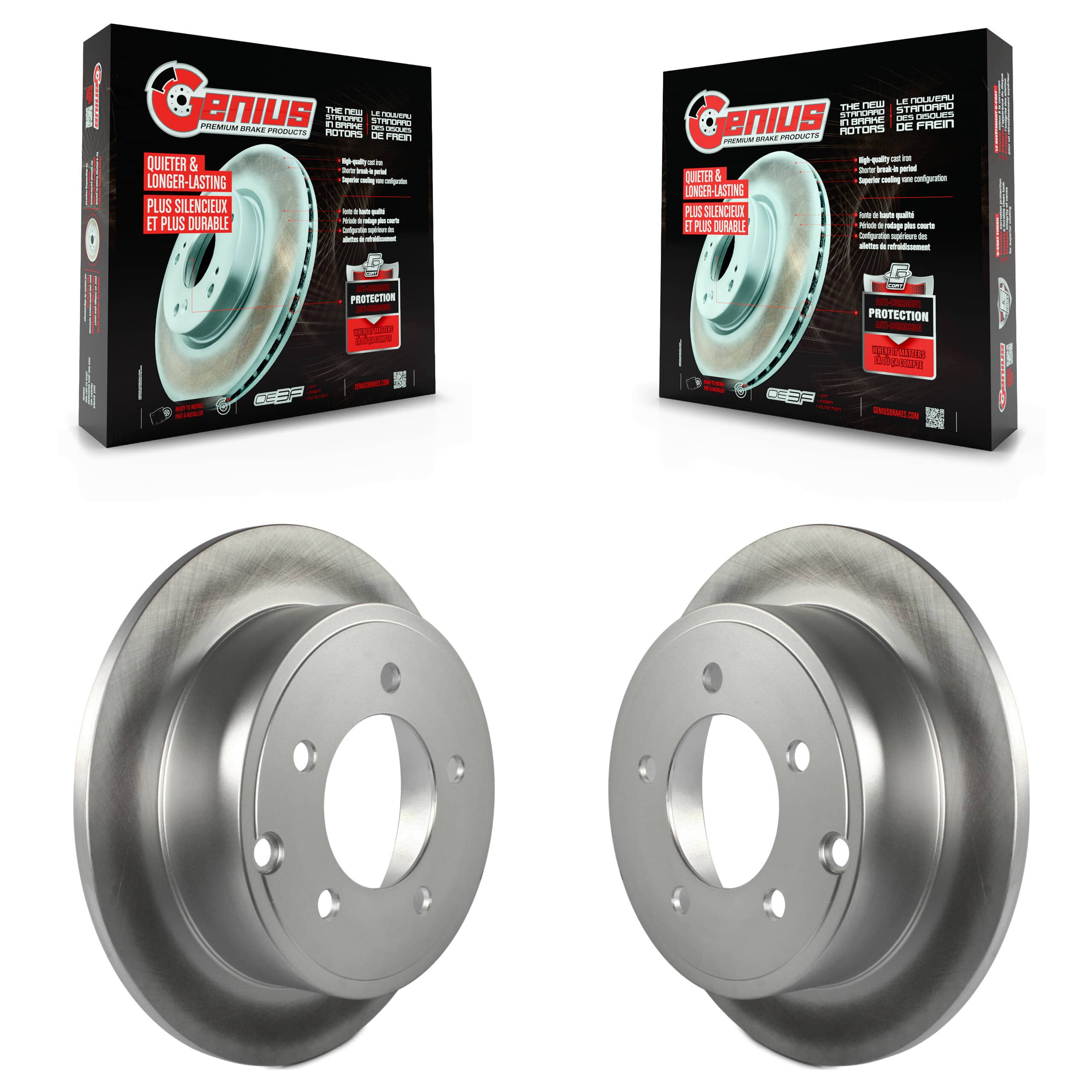 Genius - KG-100476 - Rear Disc Brake Rotor Kits