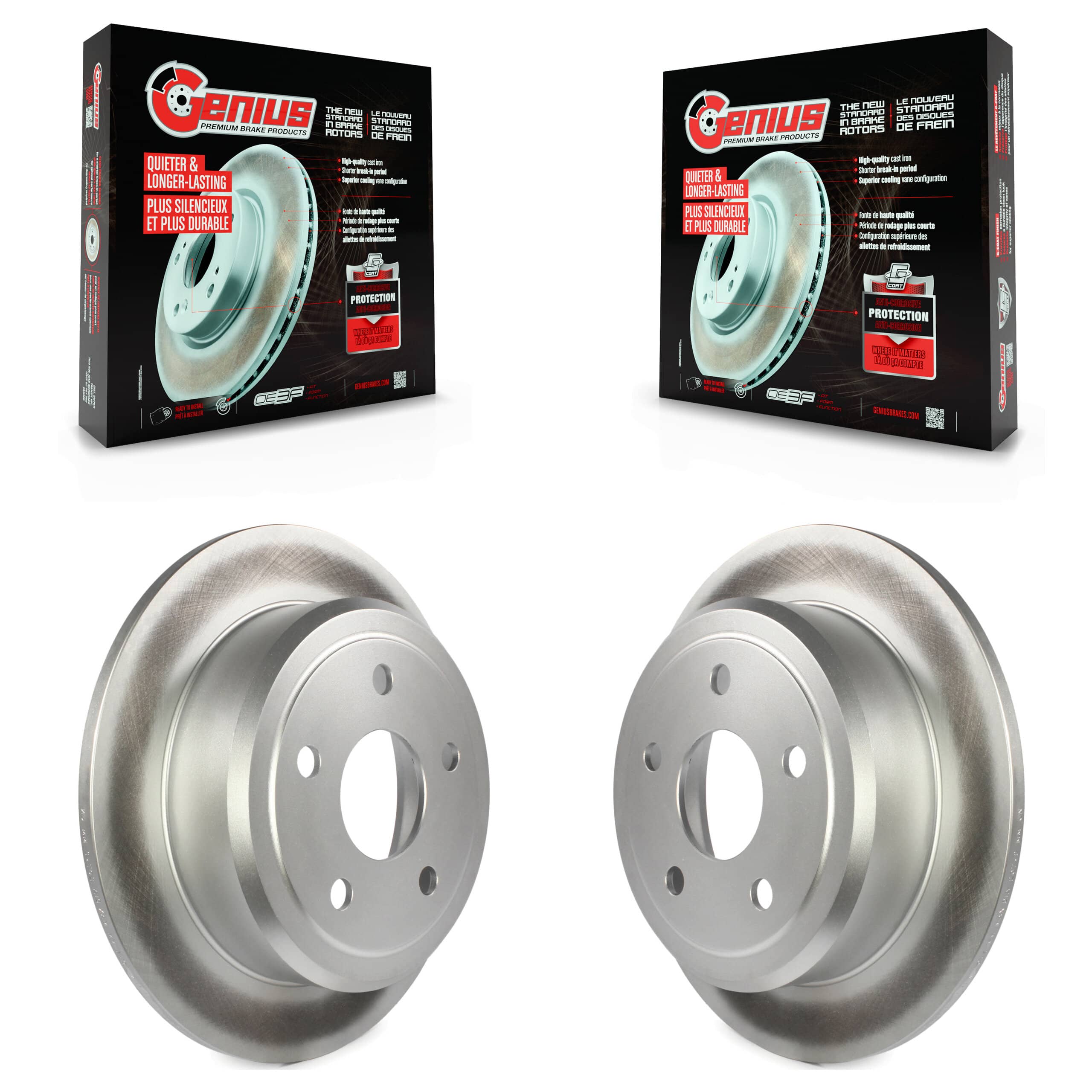 Genius - KG-100477 - Rear Disc Brake Rotor Kits