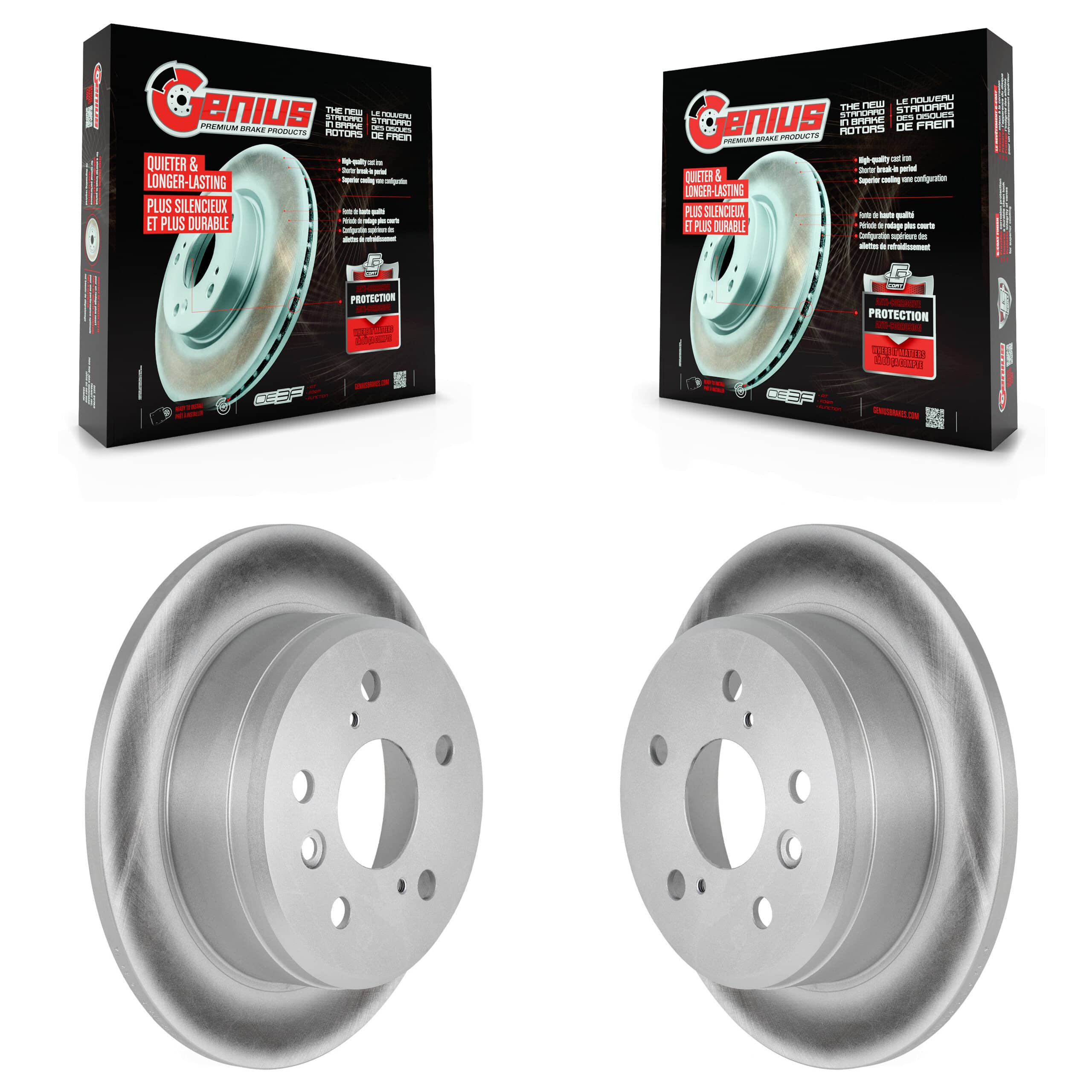 Genius - KG-100494 - Rear Disc Brake Rotor Kits