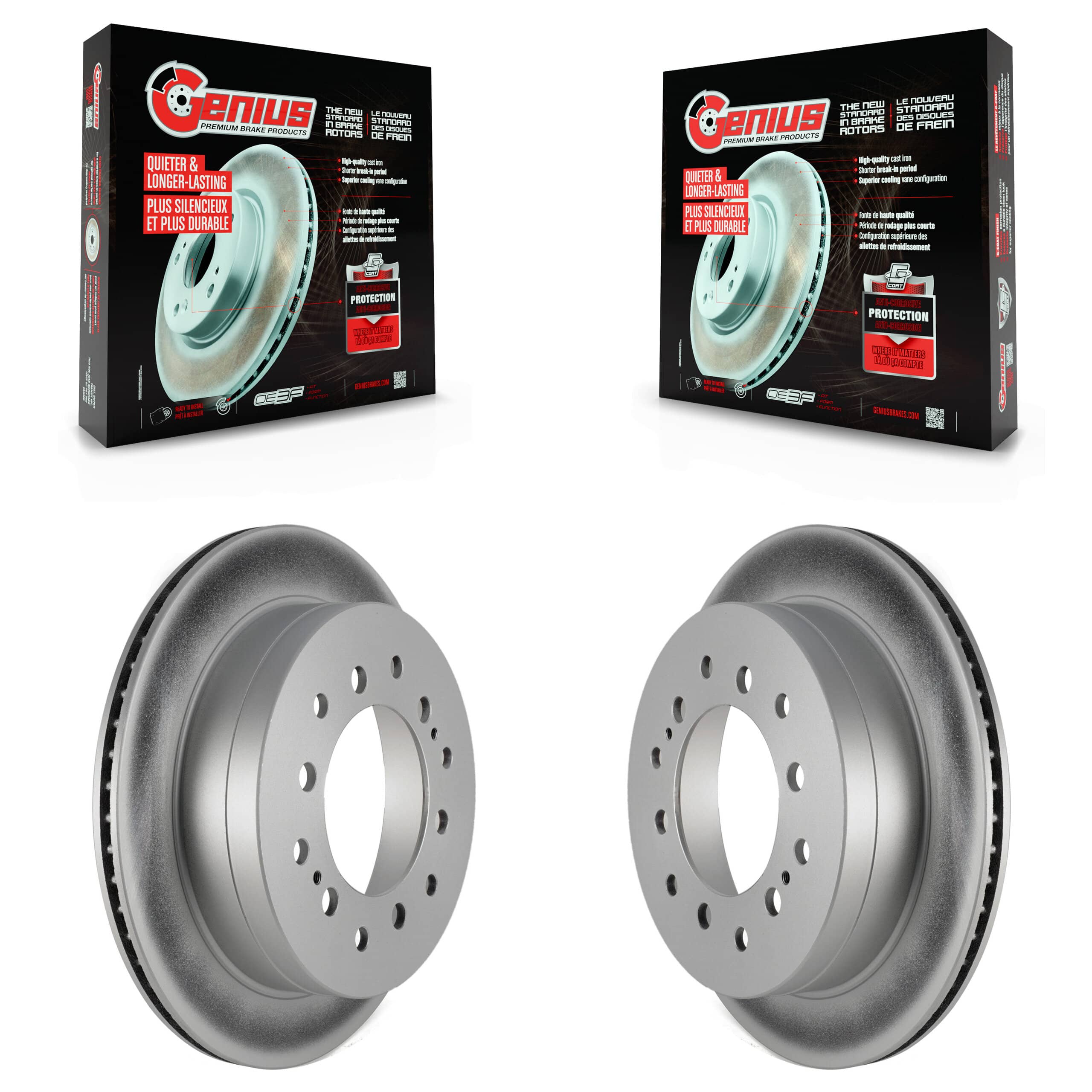 Genius - KG-100509 - Rear Disc Brake Rotor Kits