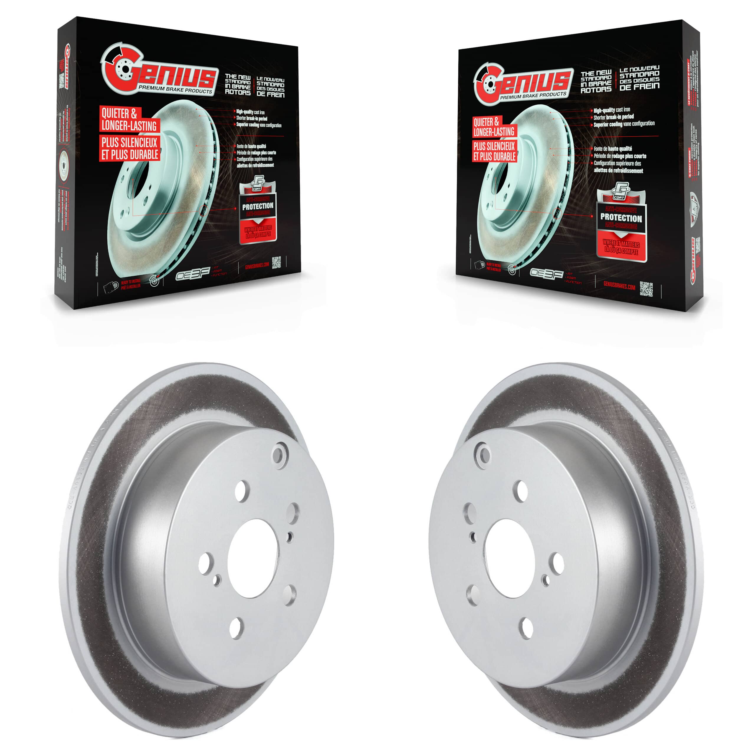 Genius - KG-100510 - Rear Disc Brake Rotor Kits