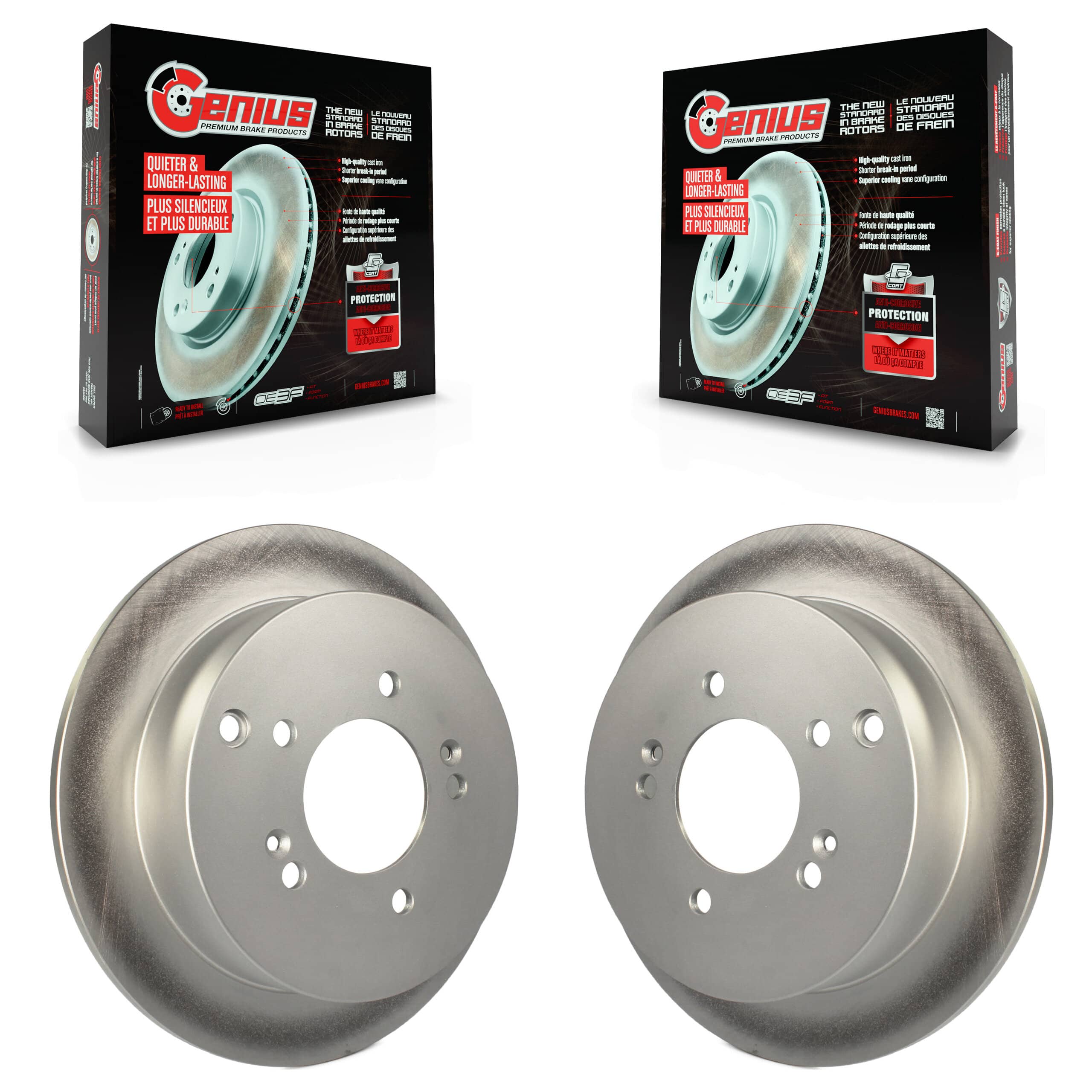 Genius - KG-100521 - Rear Disc Brake Rotor Kits