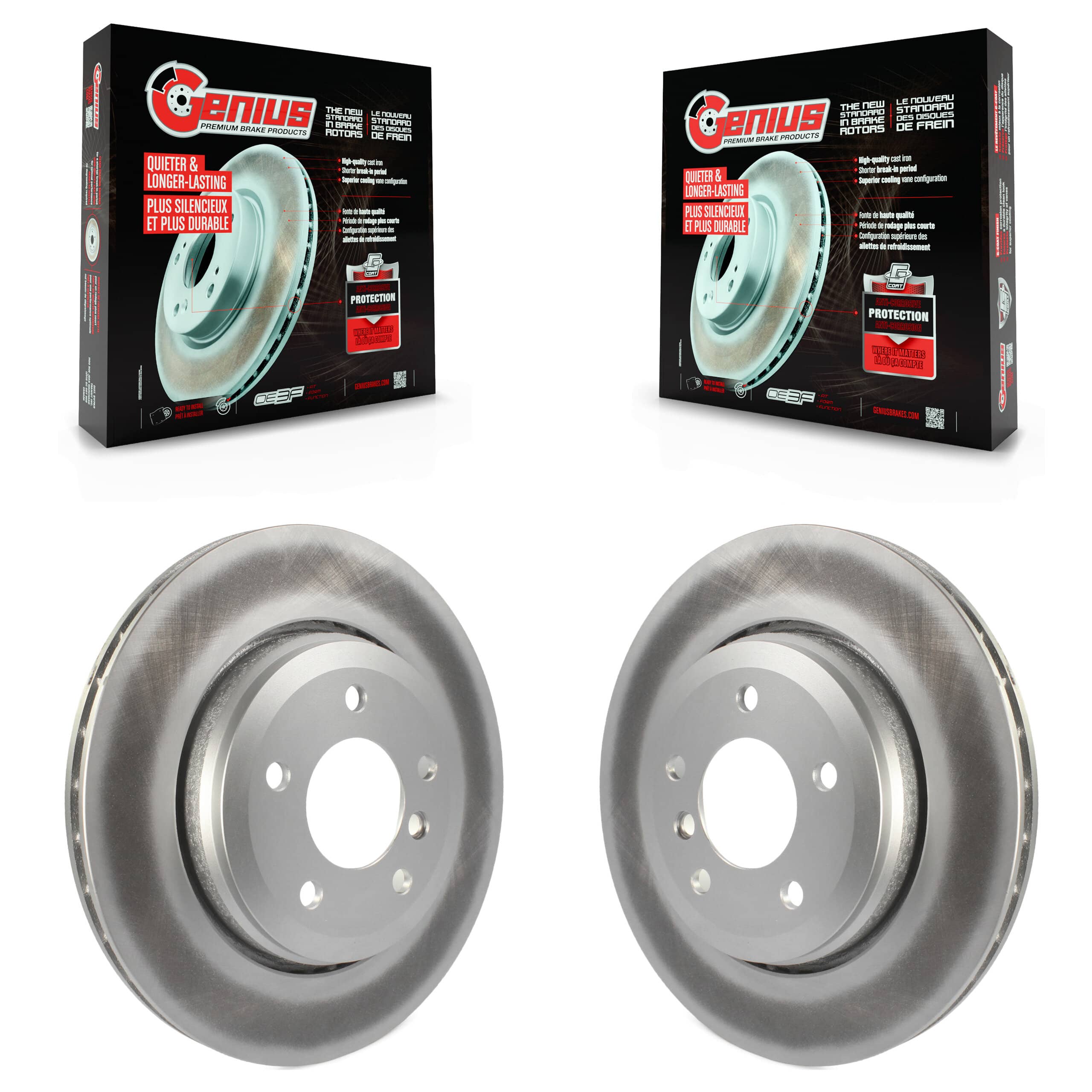 Genius - KG-100526 - Rear Disc Brake Rotor Kits