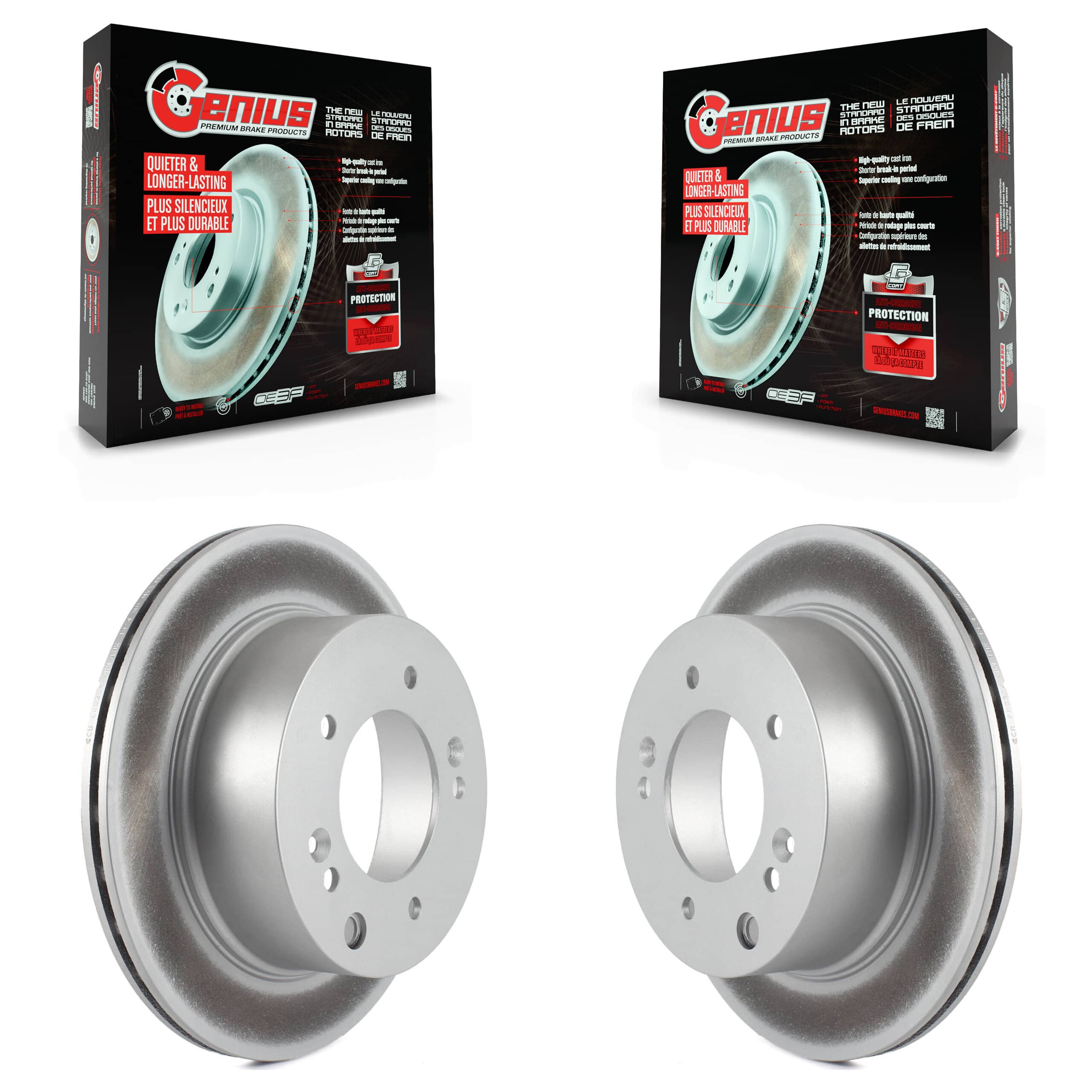 Genius - KG-100548 - Rear Disc Brake Rotor Kits