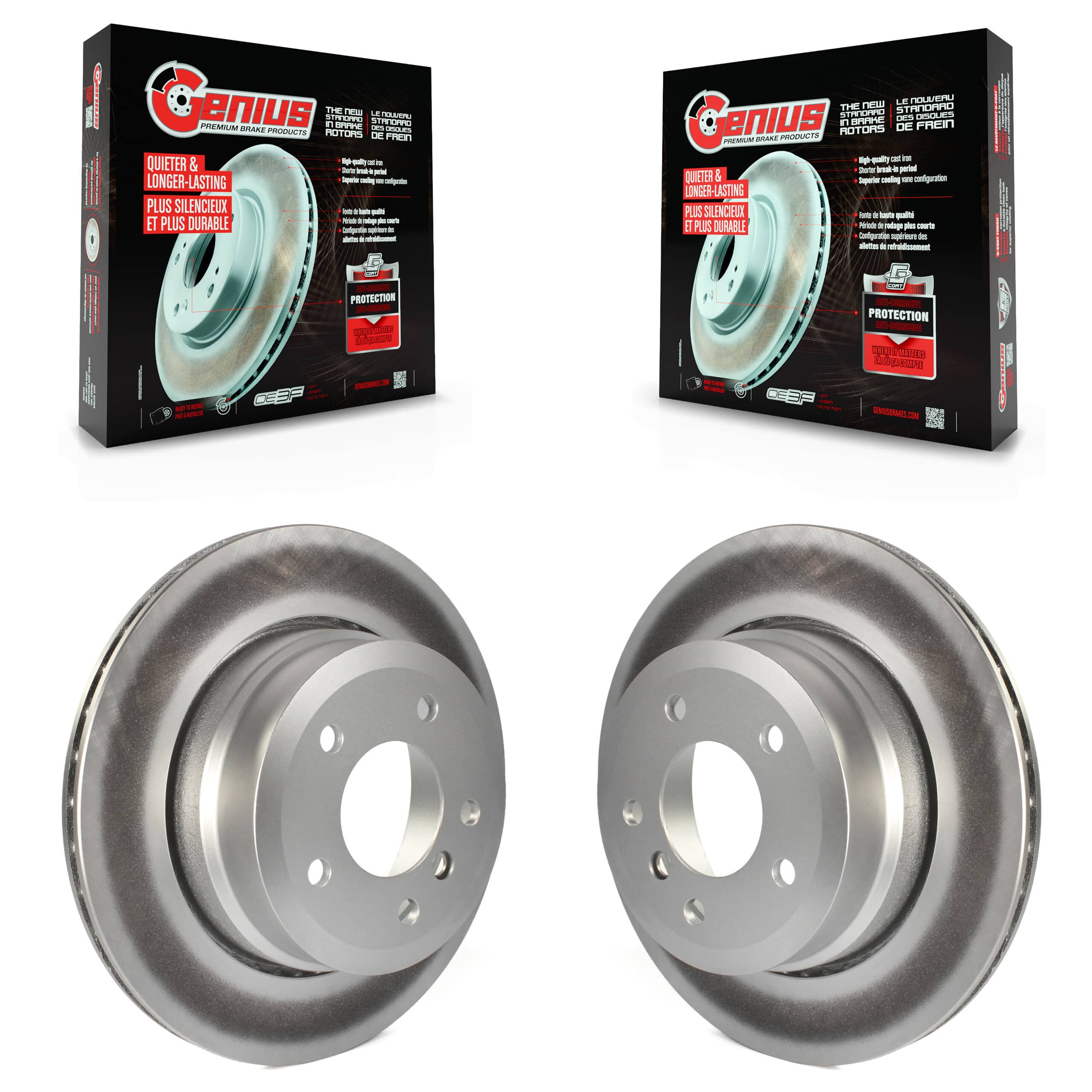 Genius - KG-100584 - Rear Disc Brake Rotor Kits