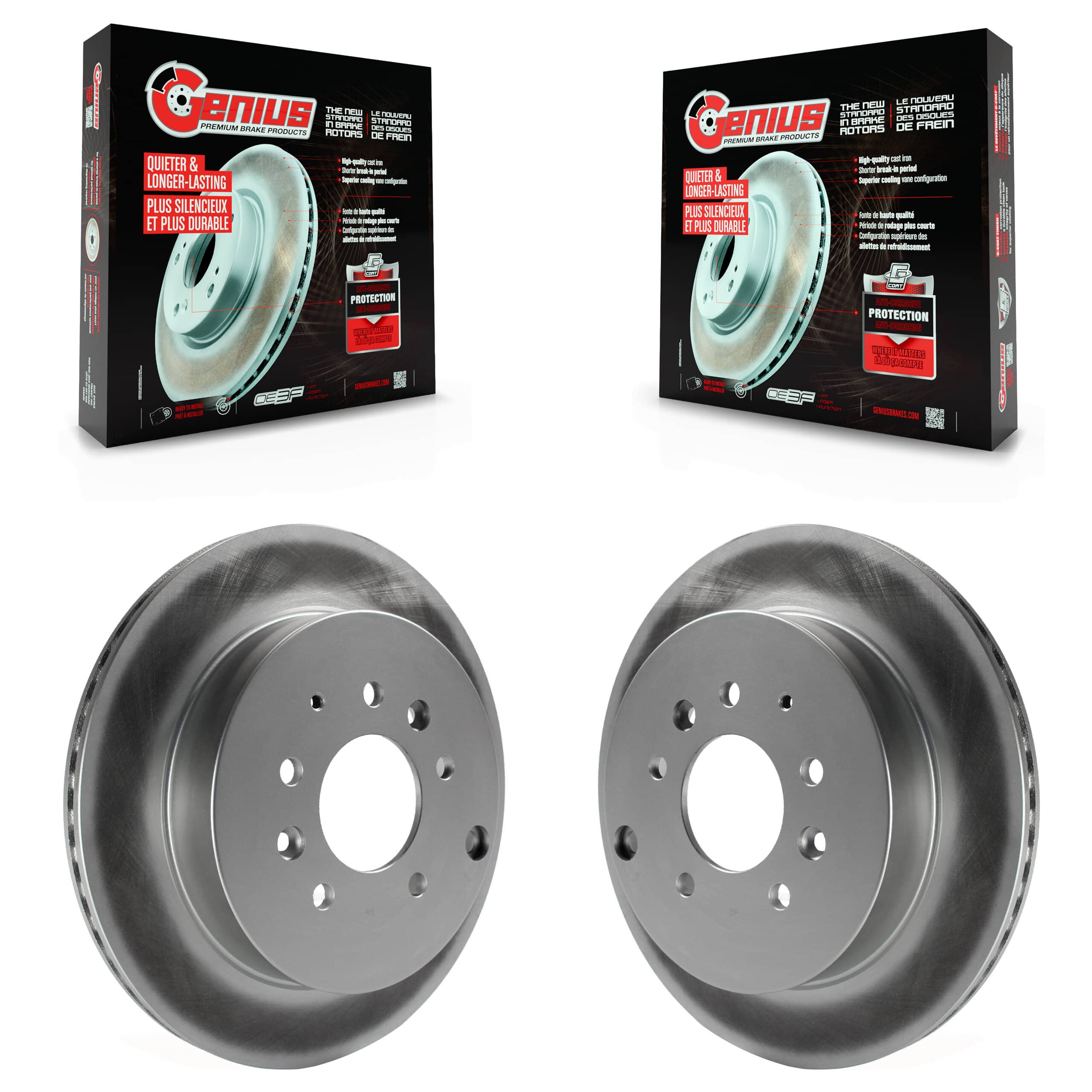 Genius - KG-100587 - Rear Disc Brake Rotor Kits