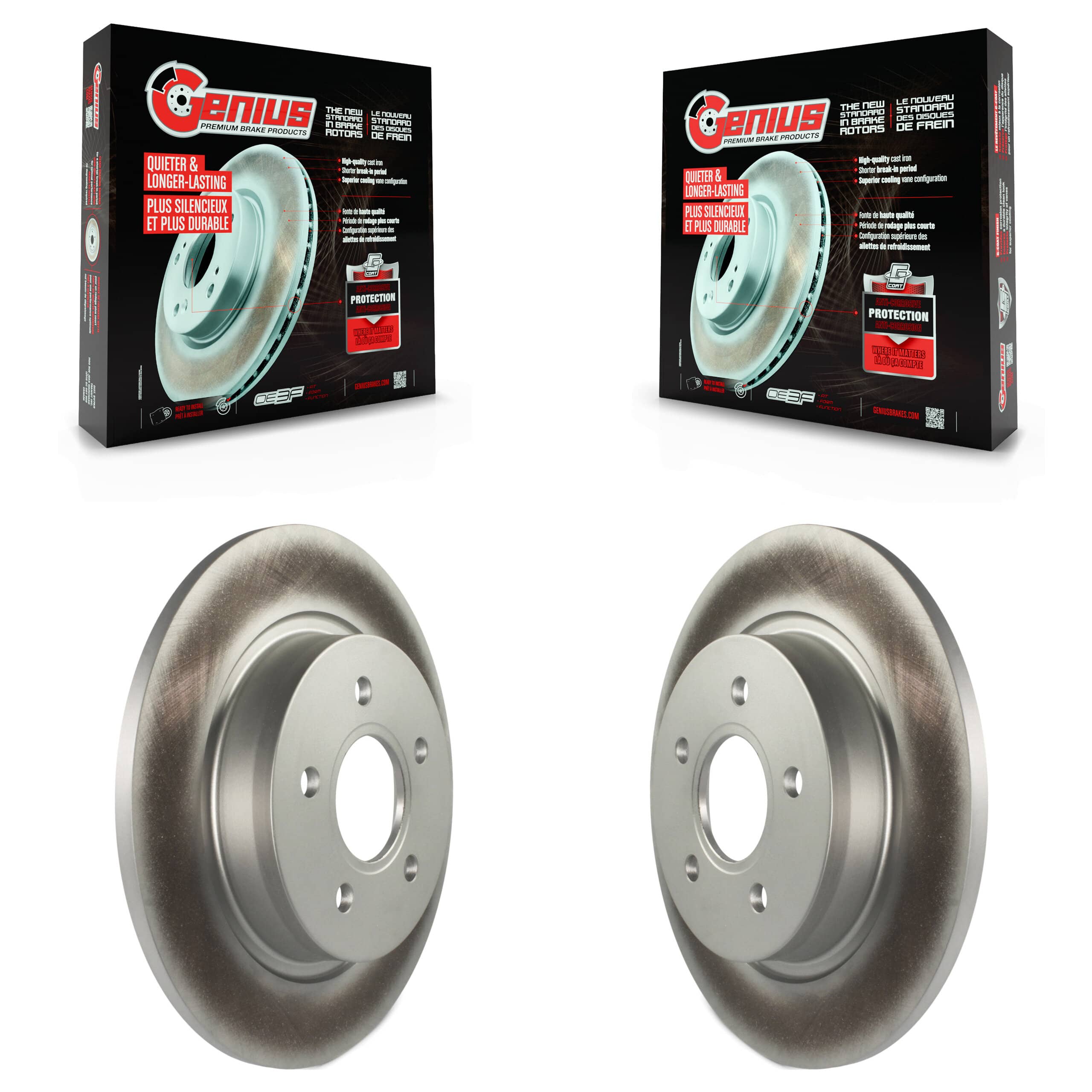 Genius - KG-100589 - Rear Disc Brake Rotor Kits