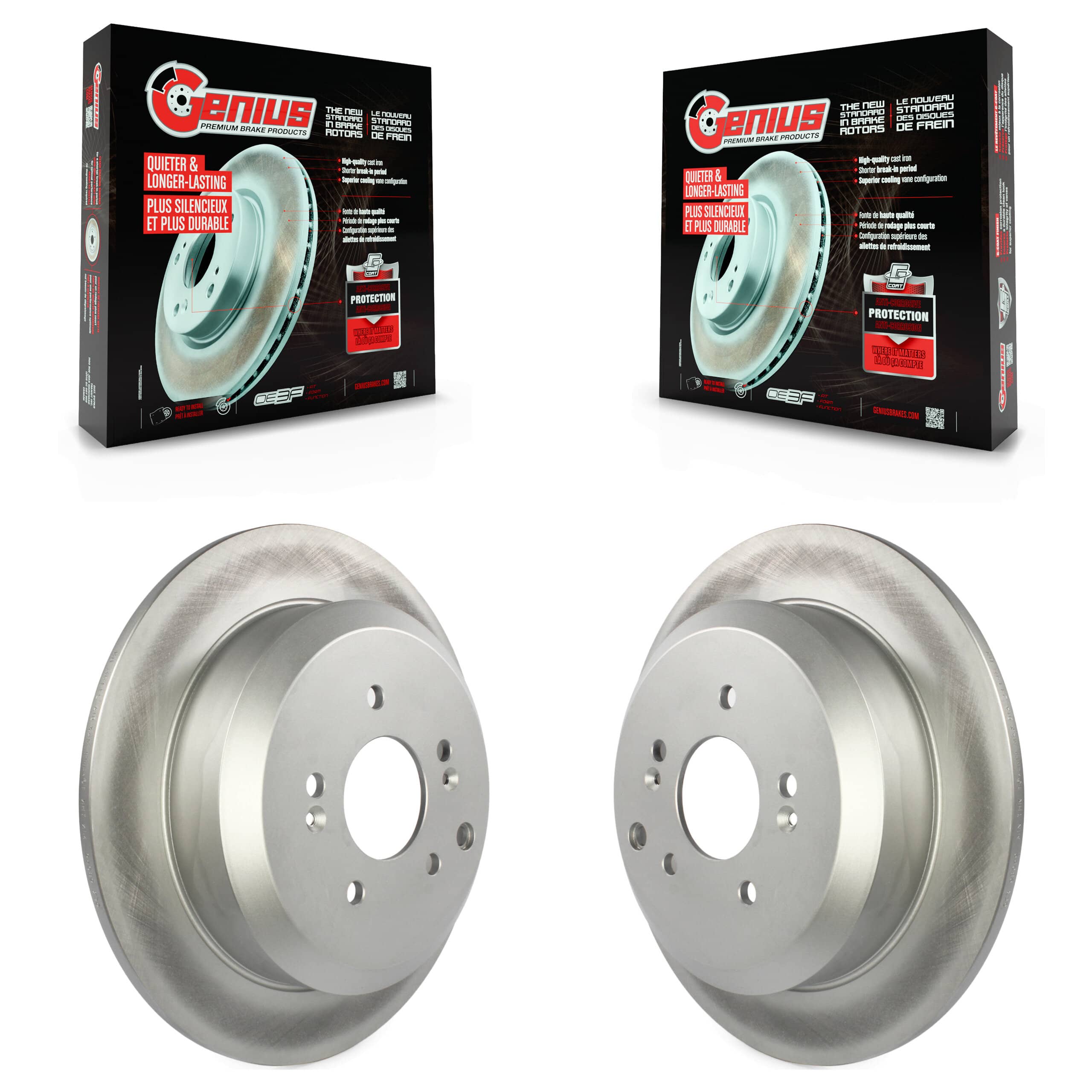 Genius - KG-100598 - Rear Disc Brake Rotor Kits