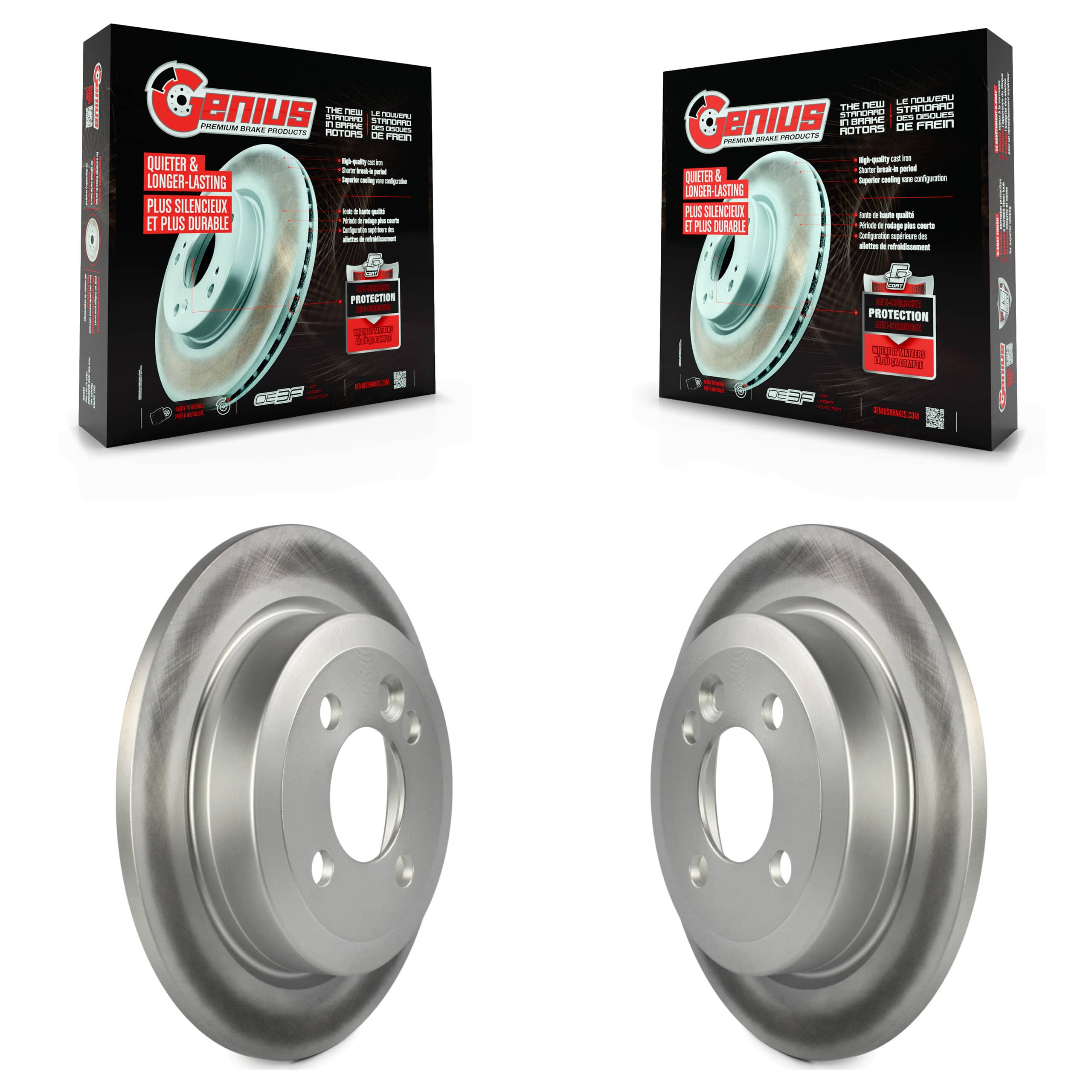 Genius - KG-100600 - Rear Disc Brake Rotor Kits