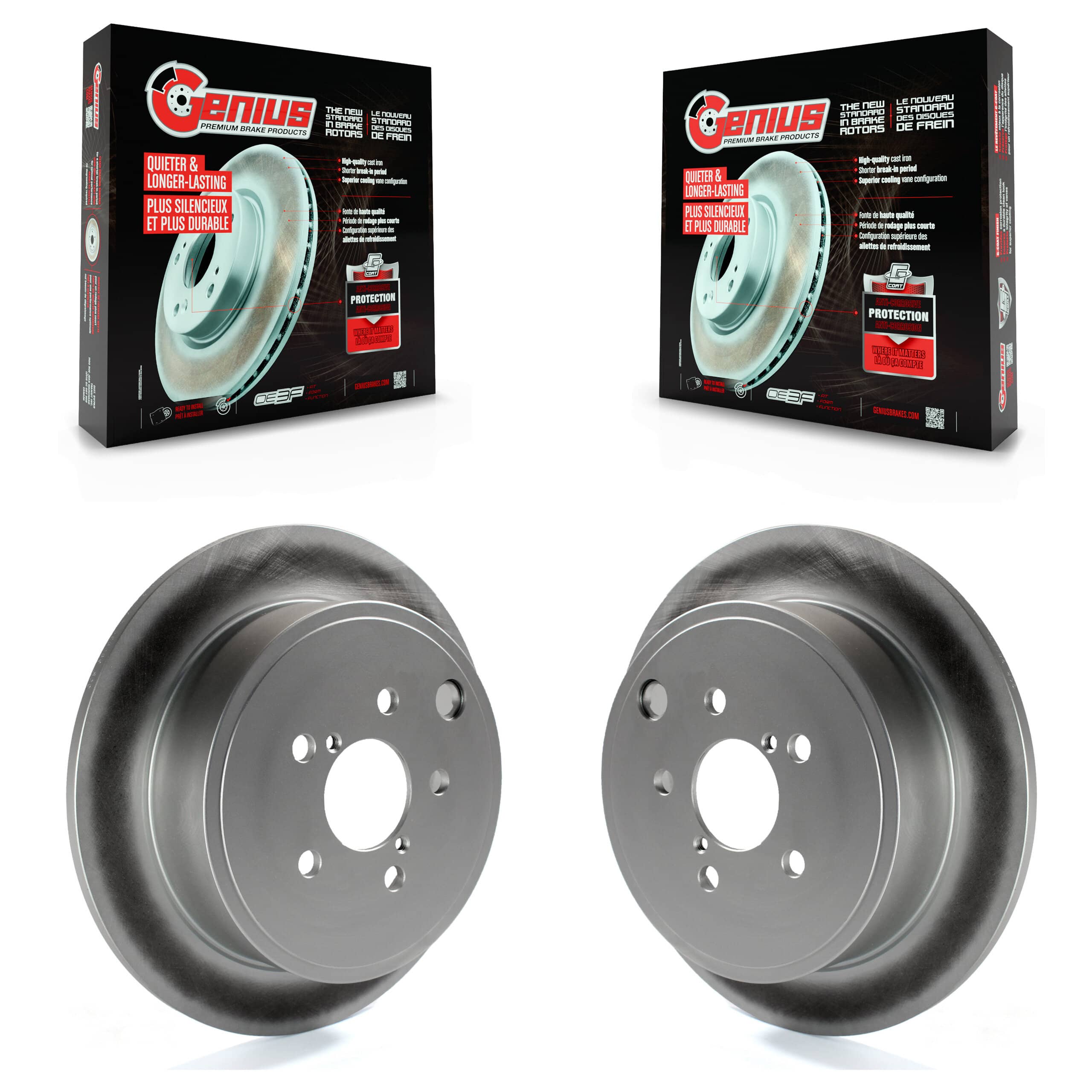 Genius - KG-100606 - Rear Disc Brake Rotor Kits