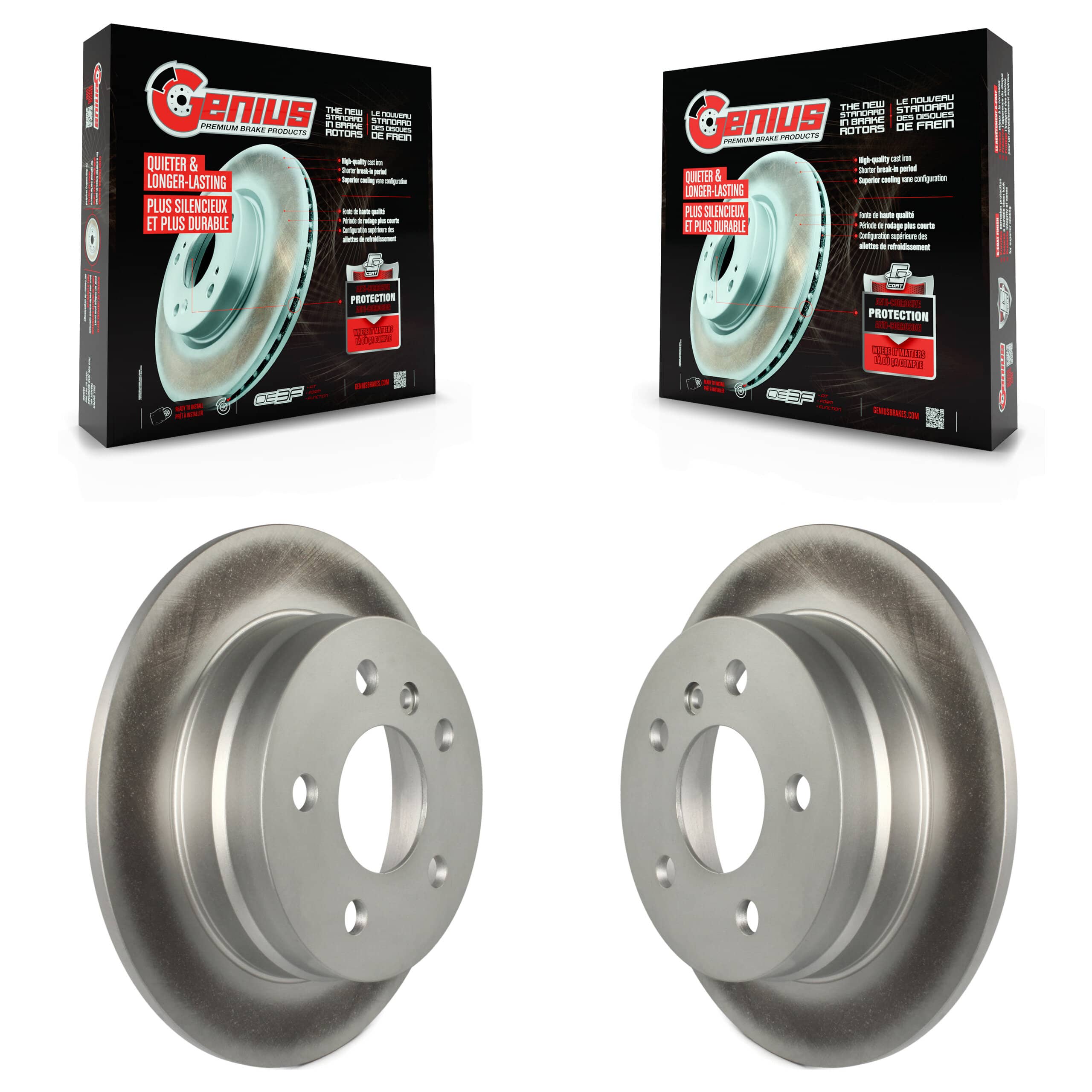 Genius - KG-100610 - Rear Disc Brake Rotor Kits