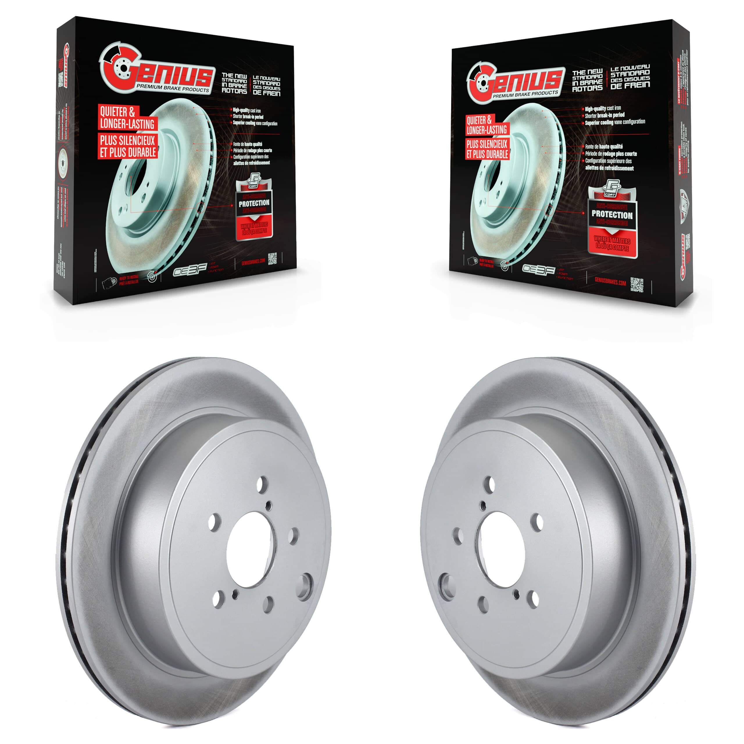 Genius - KG-100628 - Rear Disc Brake Rotor Kits