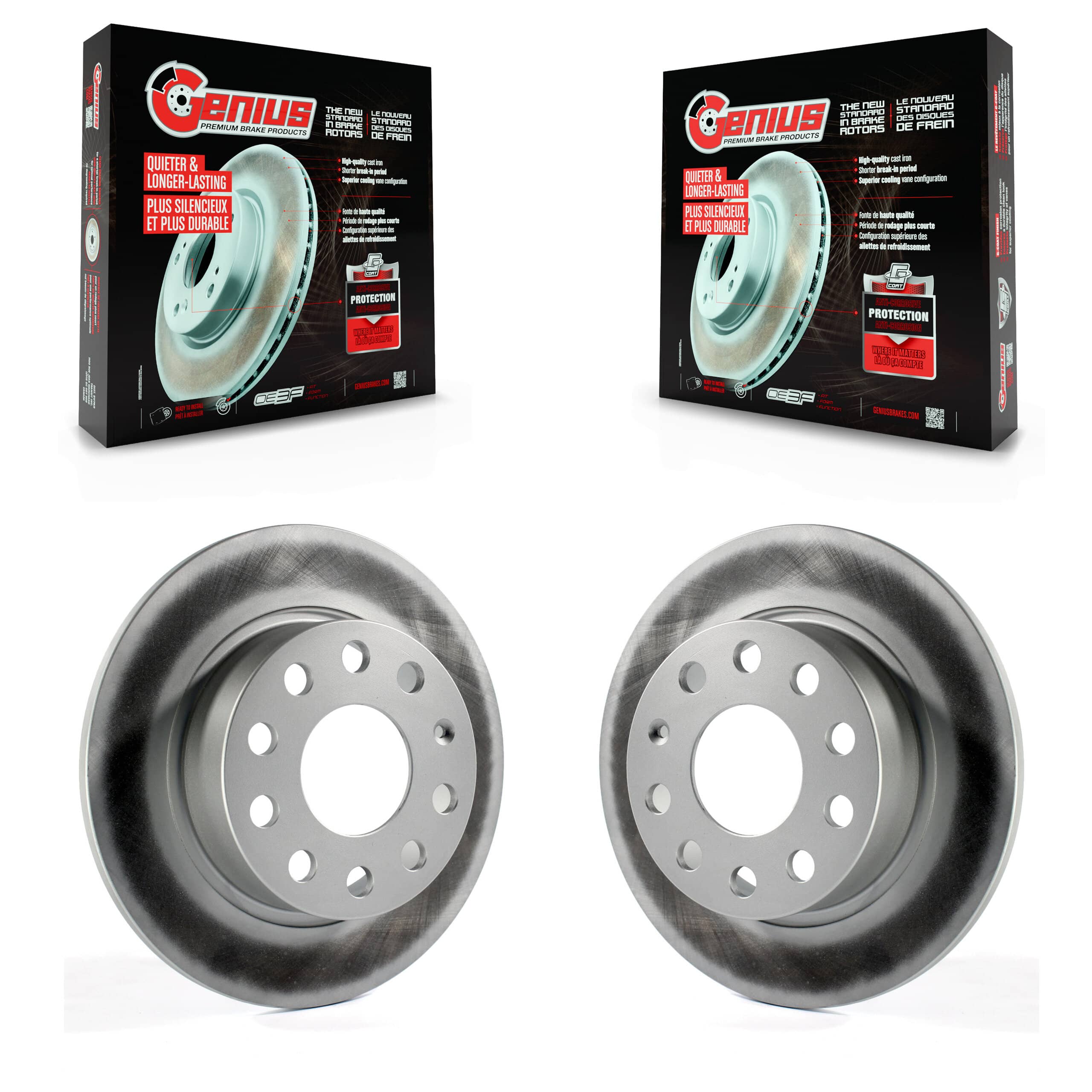 Genius - KG-100635 - Rear Disc Brake Rotor Kits