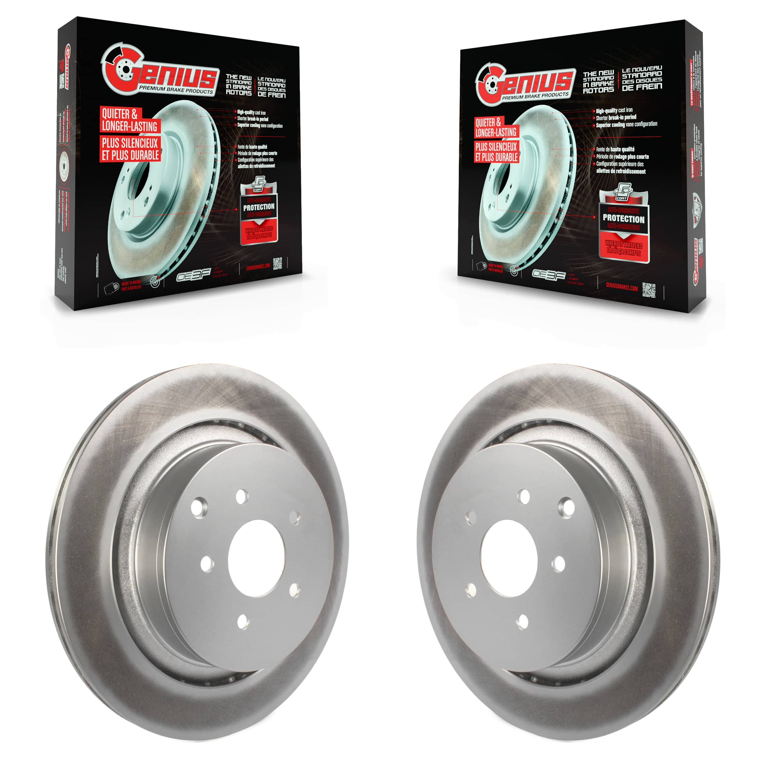 Genius - KG-100644 - Rear Disc Brake Rotor Kits