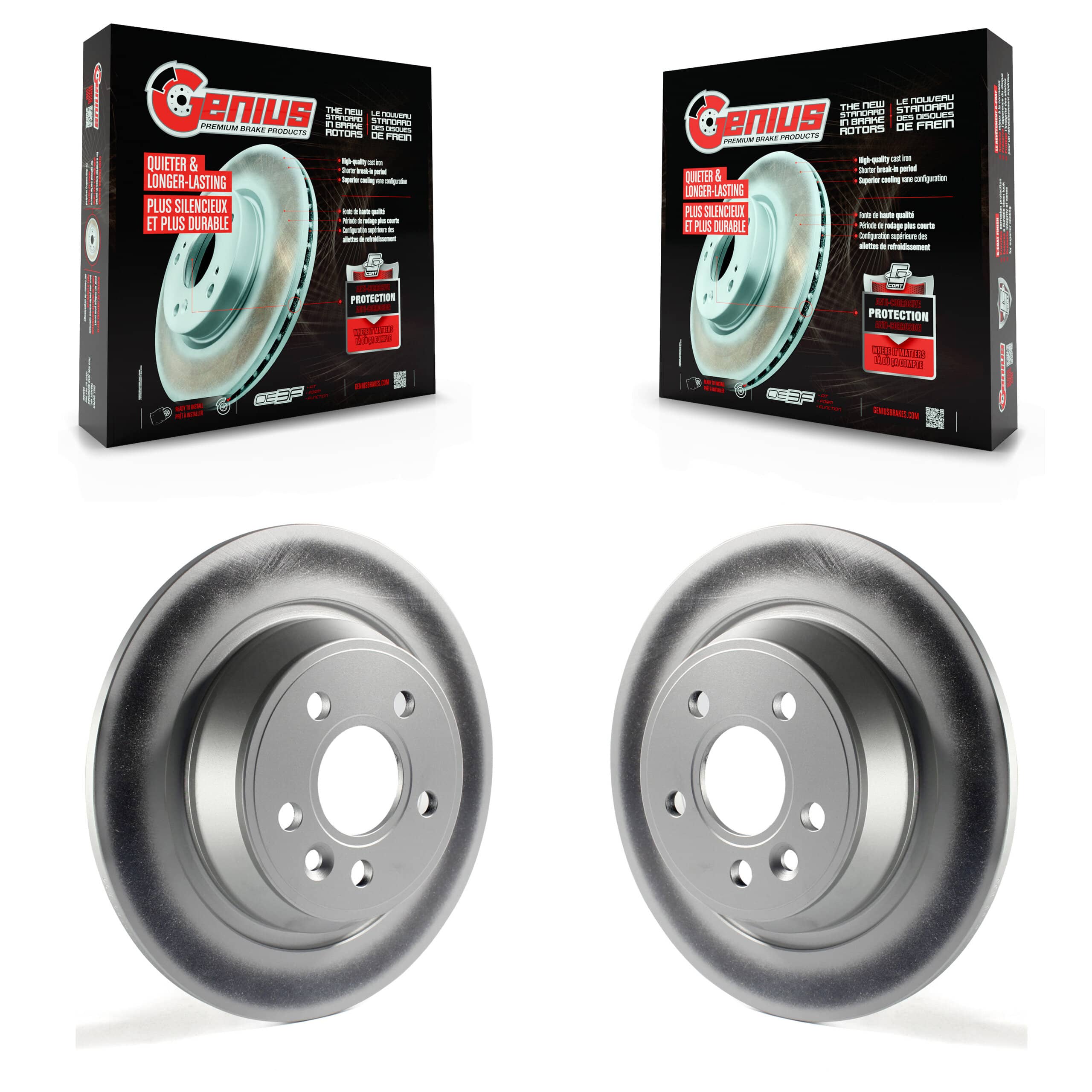 Genius - KG-100645 - Rear Disc Brake Rotor Kits