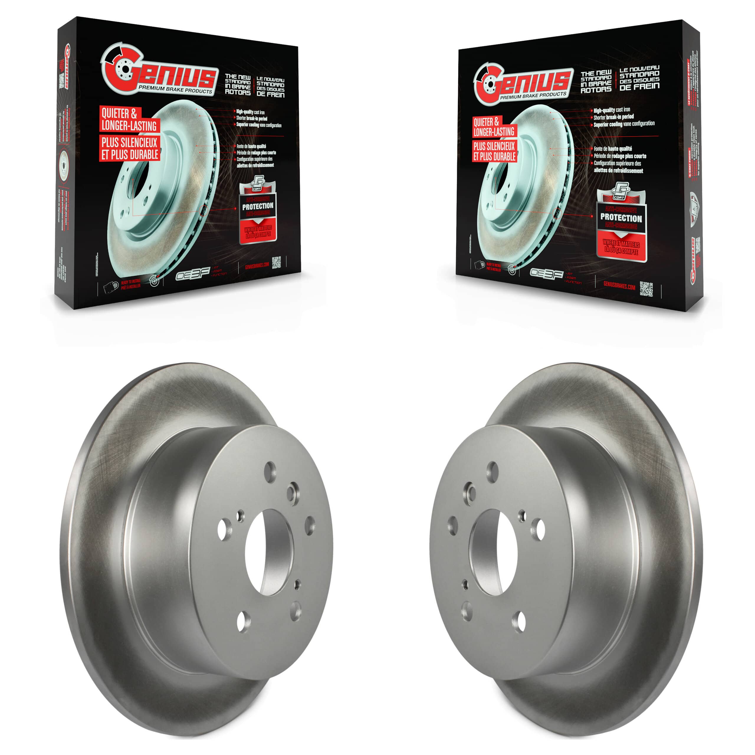 Genius - KG-100648 - Rear Disc Brake Rotor Kits