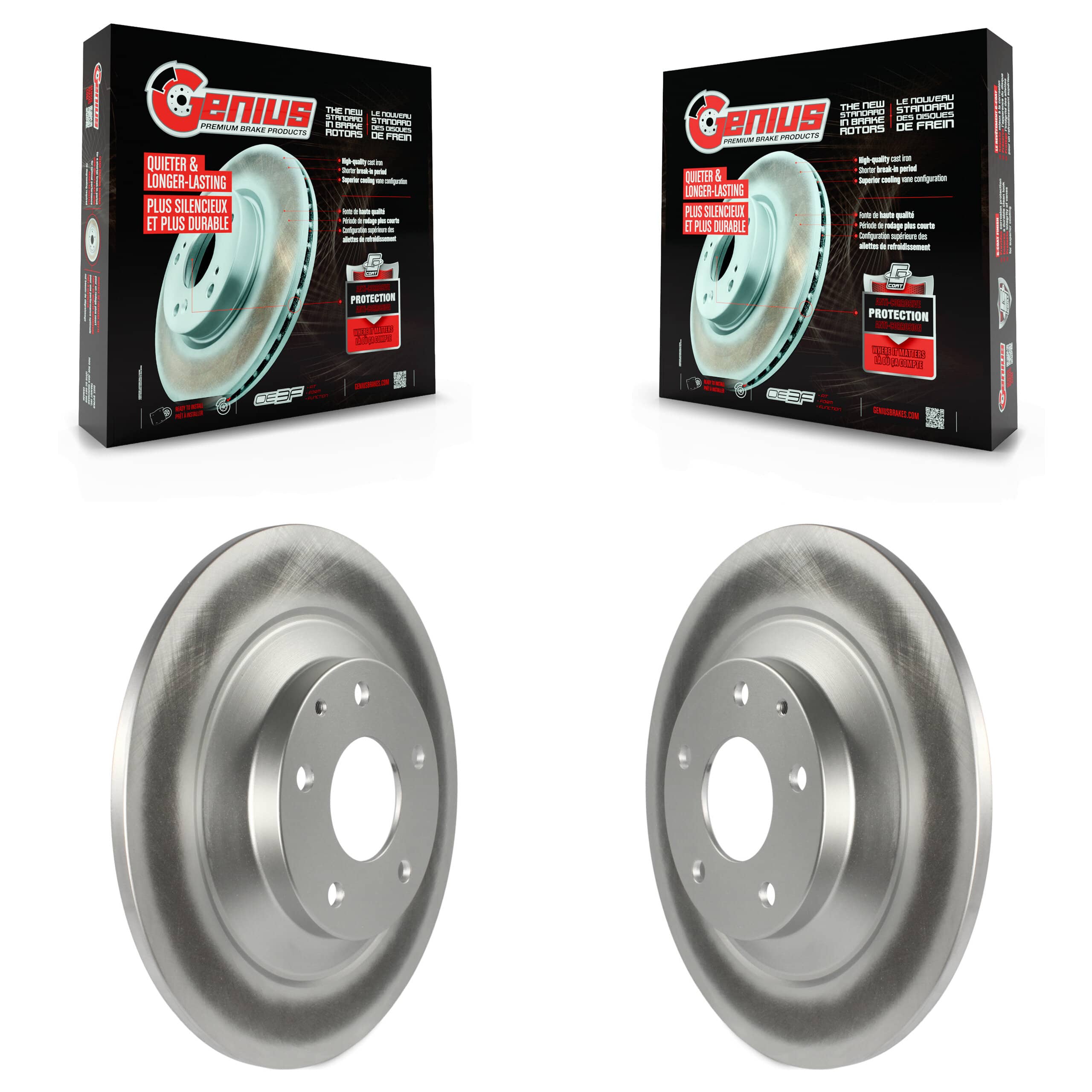 Genius - KG-100654 - Rear Disc Brake Rotor Kits
