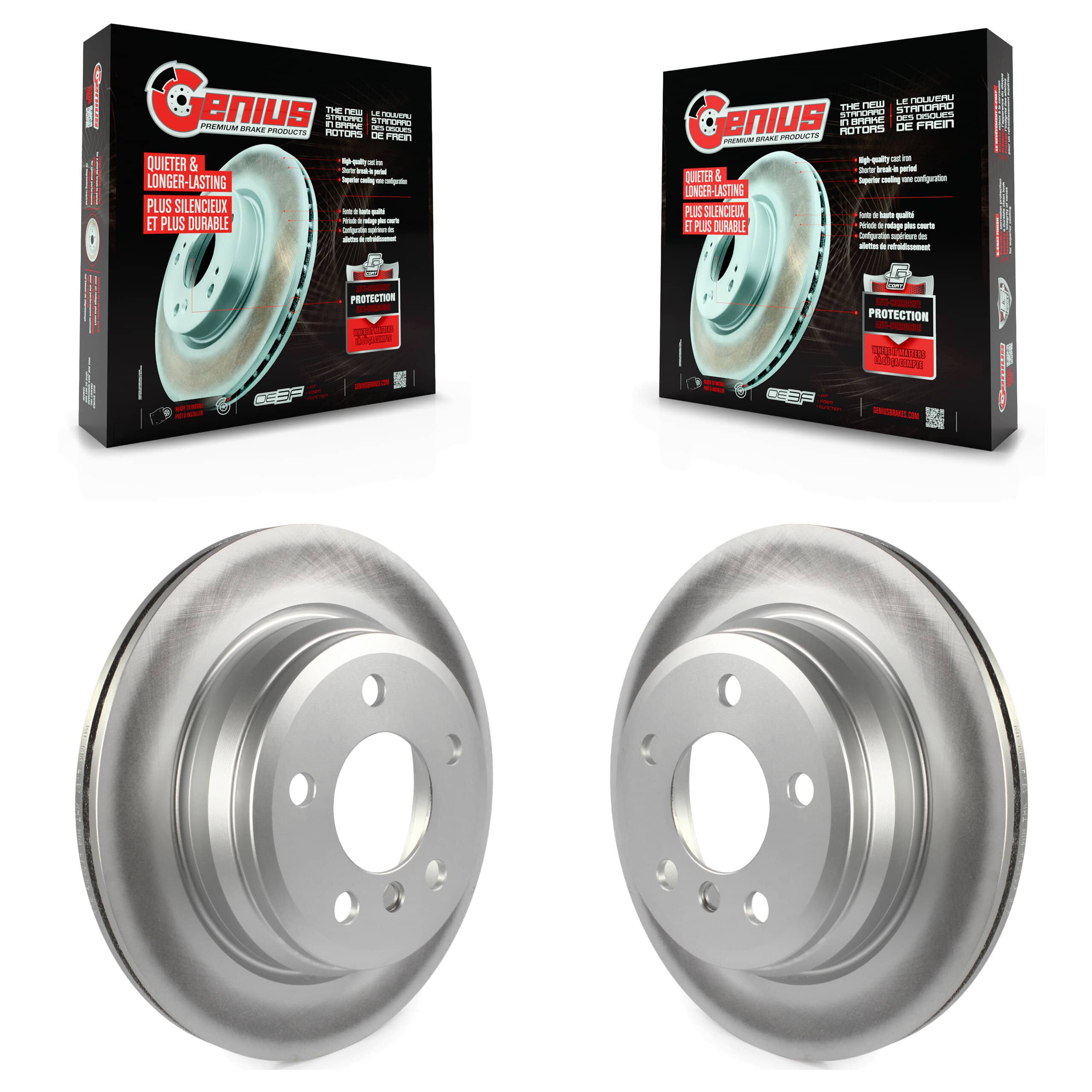 Genius - KG-100662 - Rear Disc Brake Rotor Kits